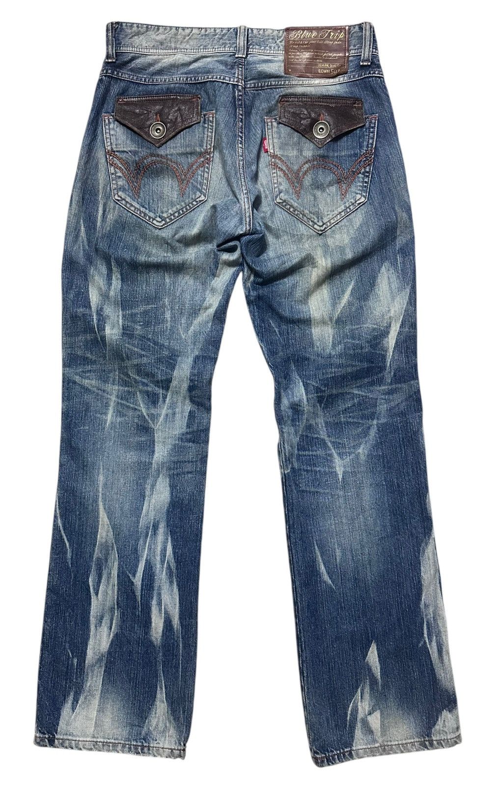 Edwin × If Six Was Nine × Le Grande Bleu (L.G.B.) RARE ‼️ Edwin 503 Blue Trip Mud Wash Denim Jeans Size US 32 / EU 48 - 3 Thumbnail