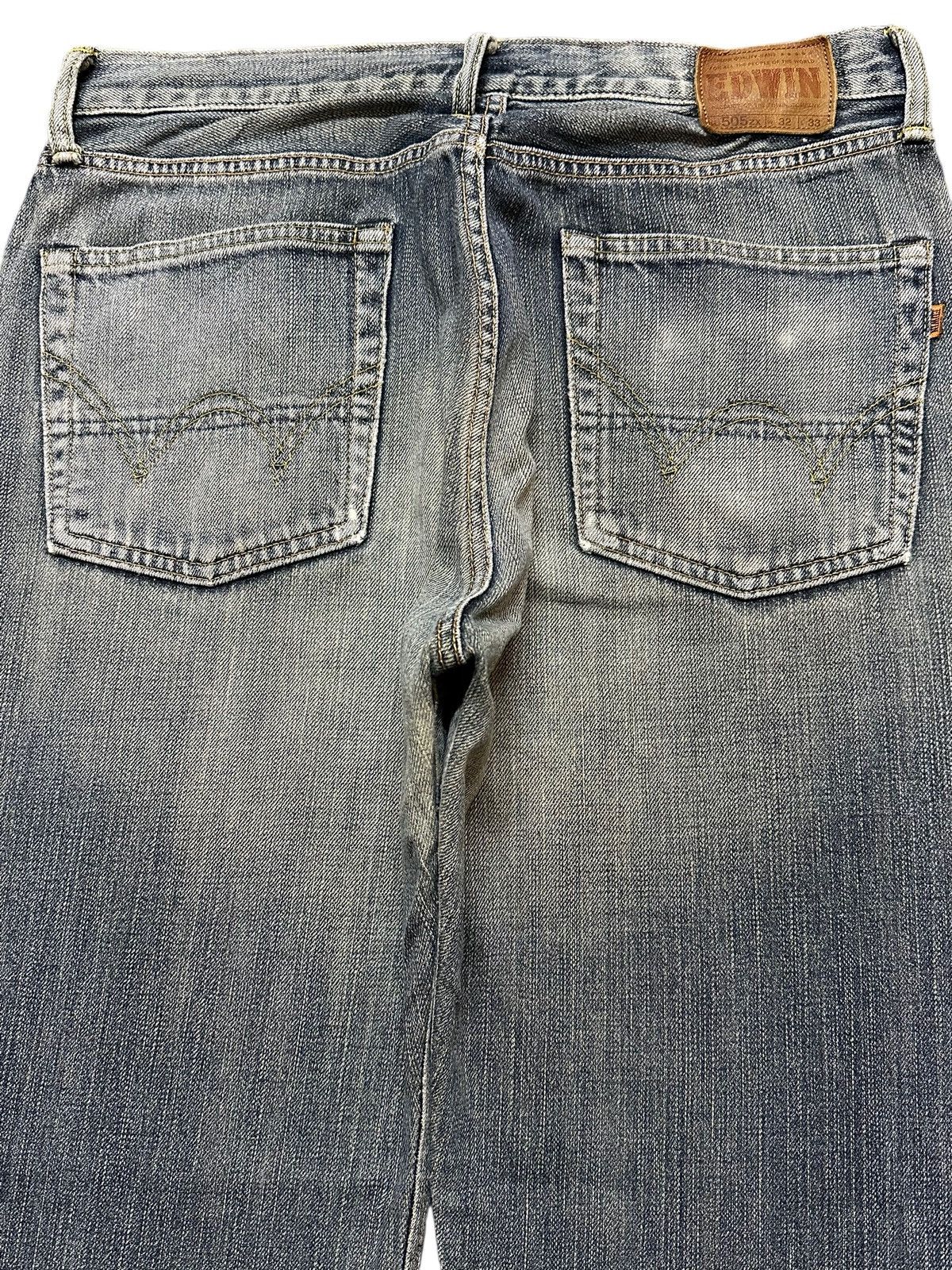 Edwin Vintage Edwin 505zx Selvedge Mud Wash Faded Baggy Jeans Size US 32 / EU 48 - 6 Thumbnail