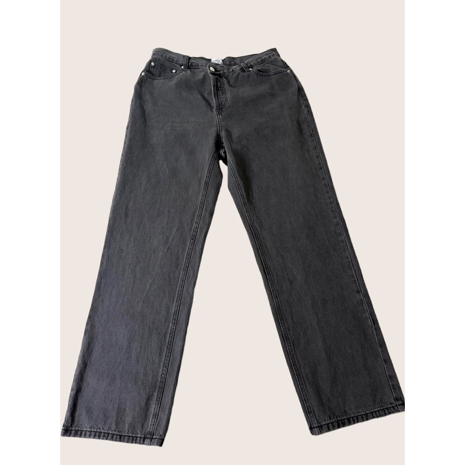 PRINCESS POLLY Princess Polly Jeans Womens 8 Charcoal Wash Straight Regular Fit Denim 29x29 Mens Womens Girls Boys Size 30" / US 8 / IT 44 - 1 Thumbnail