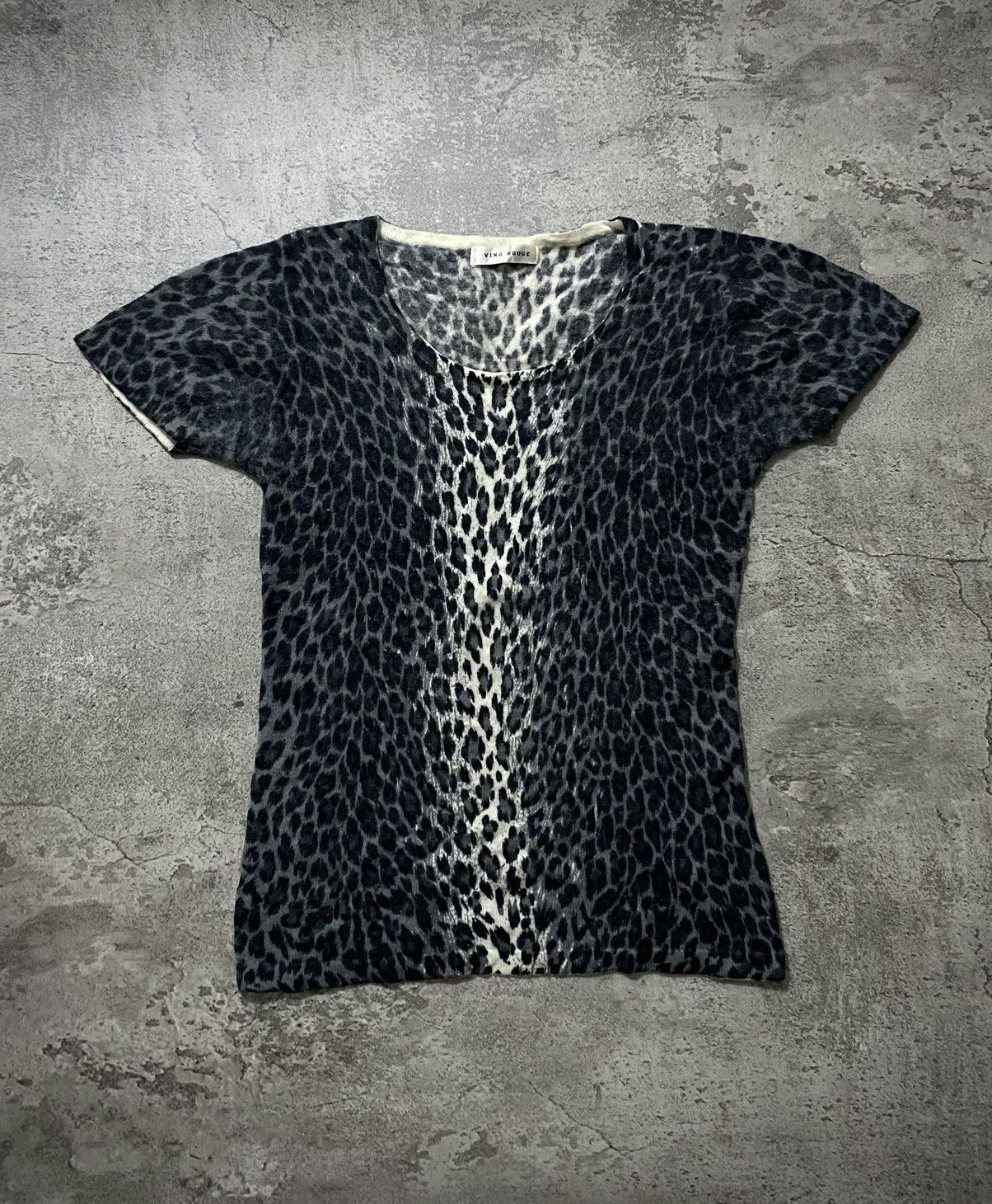 Hysteric Glamour Y2k Vino Rouge Leopard Grunge Poem Ifisixwasninw Tee Size S / US 4 / IT 40 - 1 Thumbnail
