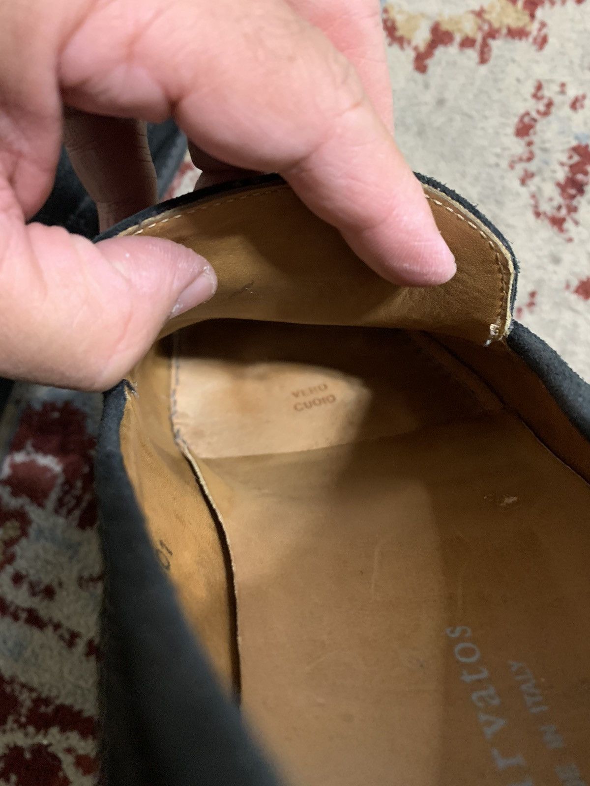 John Varvatos Brushed Suede Dress slip ons Size US 12 / EU 45 - 13 Thumbnail