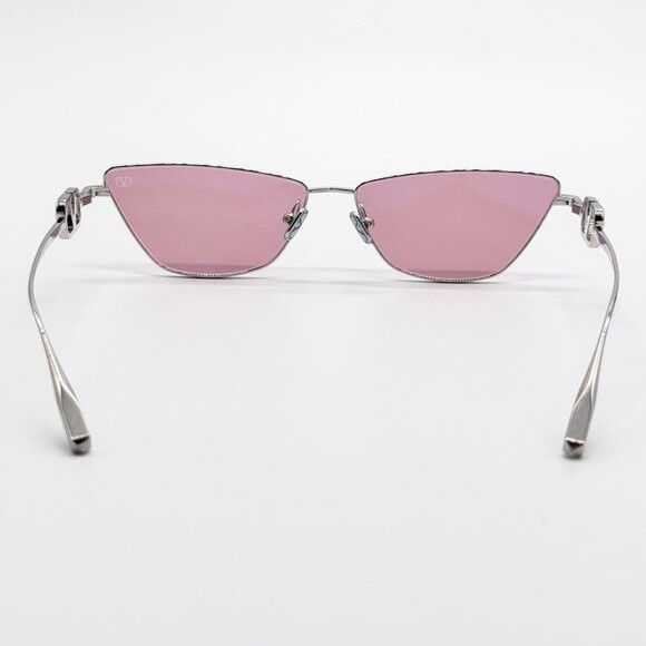Valentino NEW VALENTINO SUNGLASSES VLS-135C SILVER/PINK WOMEN CAT EYE Size ONE SIZE - 7 Thumbnail