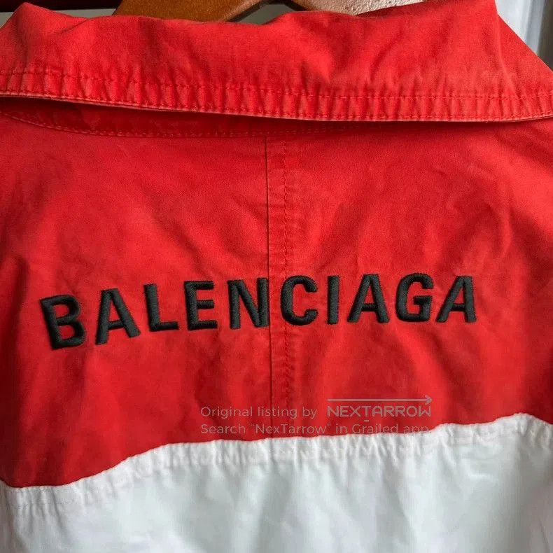 Balenciaga Balenciaga Red White Jacket. Size US M / EU 48-50 / 2 - 5 Thumbnail