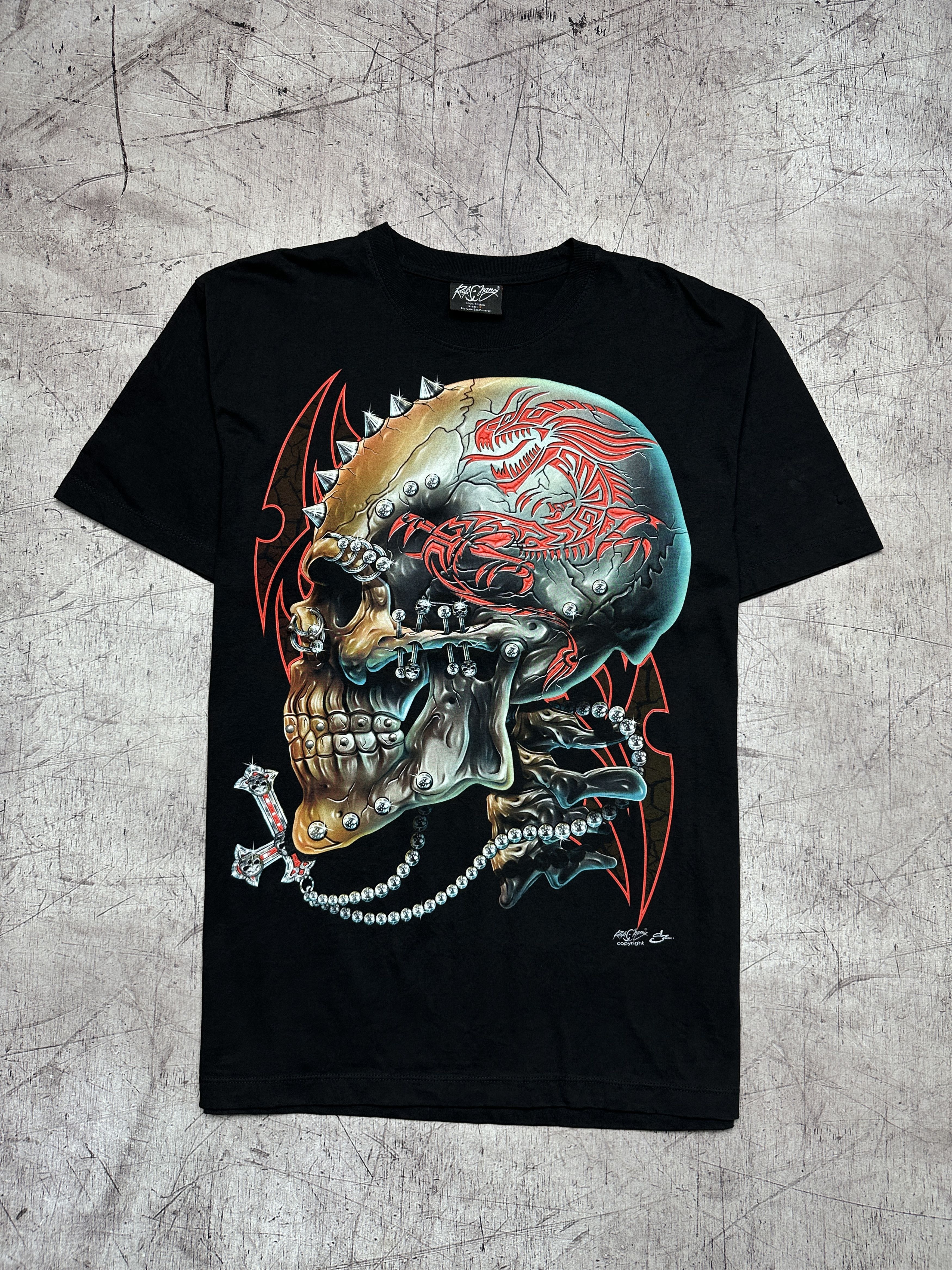 Spitfire × Vintage Vintage Scull Piercing Mens T-Shirt Size US L / EU 52-54 / 3 - 1 Thumbnail