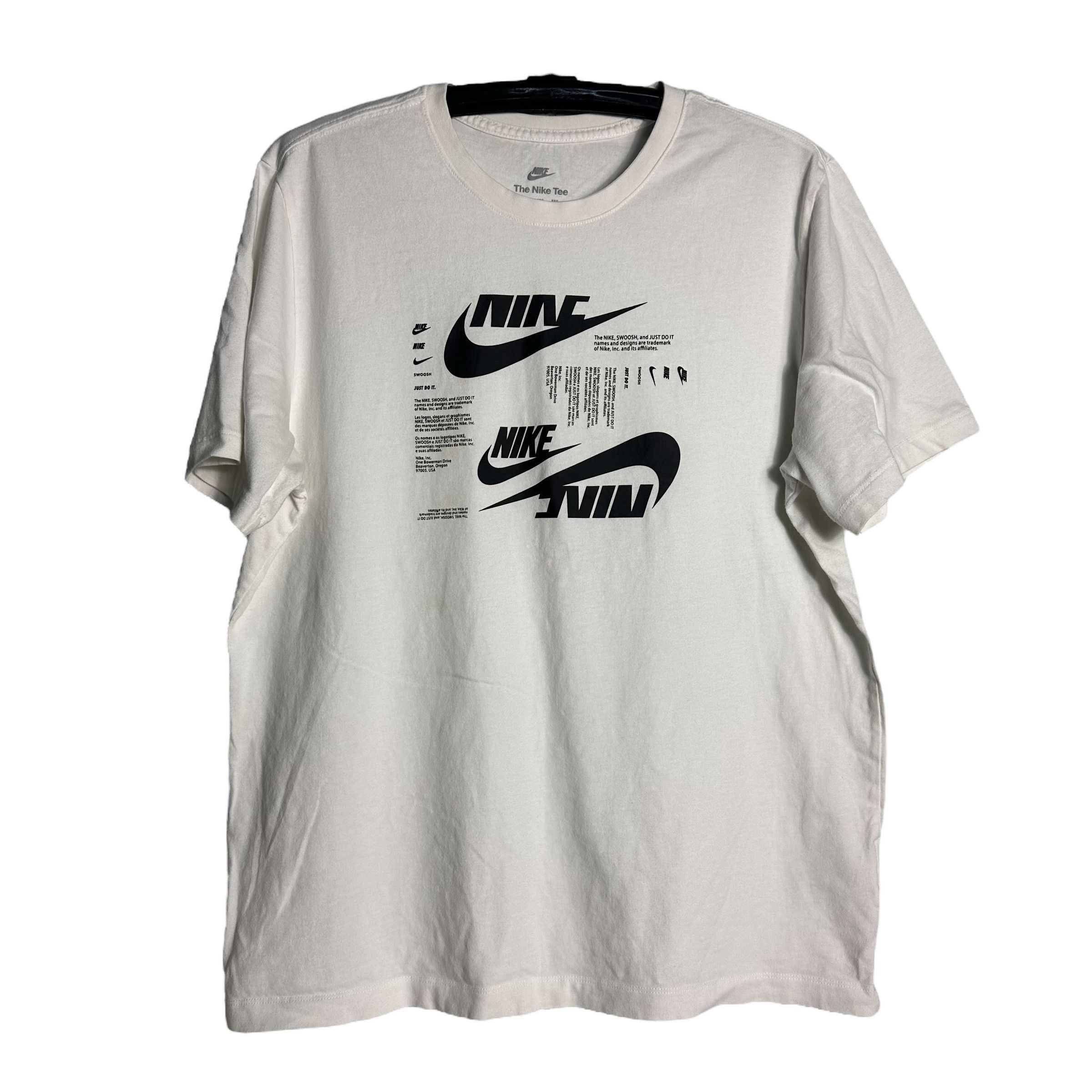 Nike 🔥RARE🔥Nike Swoosh Spell Out T-shirt Size US XXL / EU 58 / 5 - 1 Thumbnail