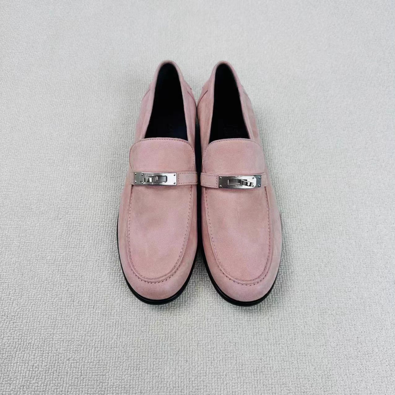 Hermes Hermes Kelly Suede Loafers 38 New Size US 7 / IT 37 - 2 Thumbnail