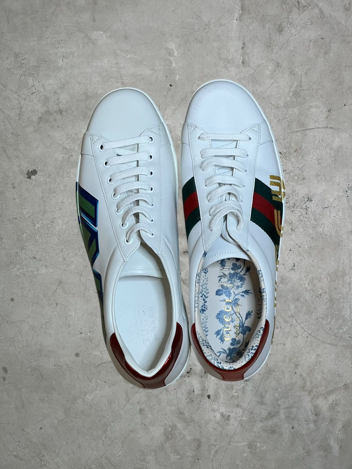 Gucci Gucci Mismatch Leather Sneakers Size US 12 / EU 45 - 3 Thumbnail