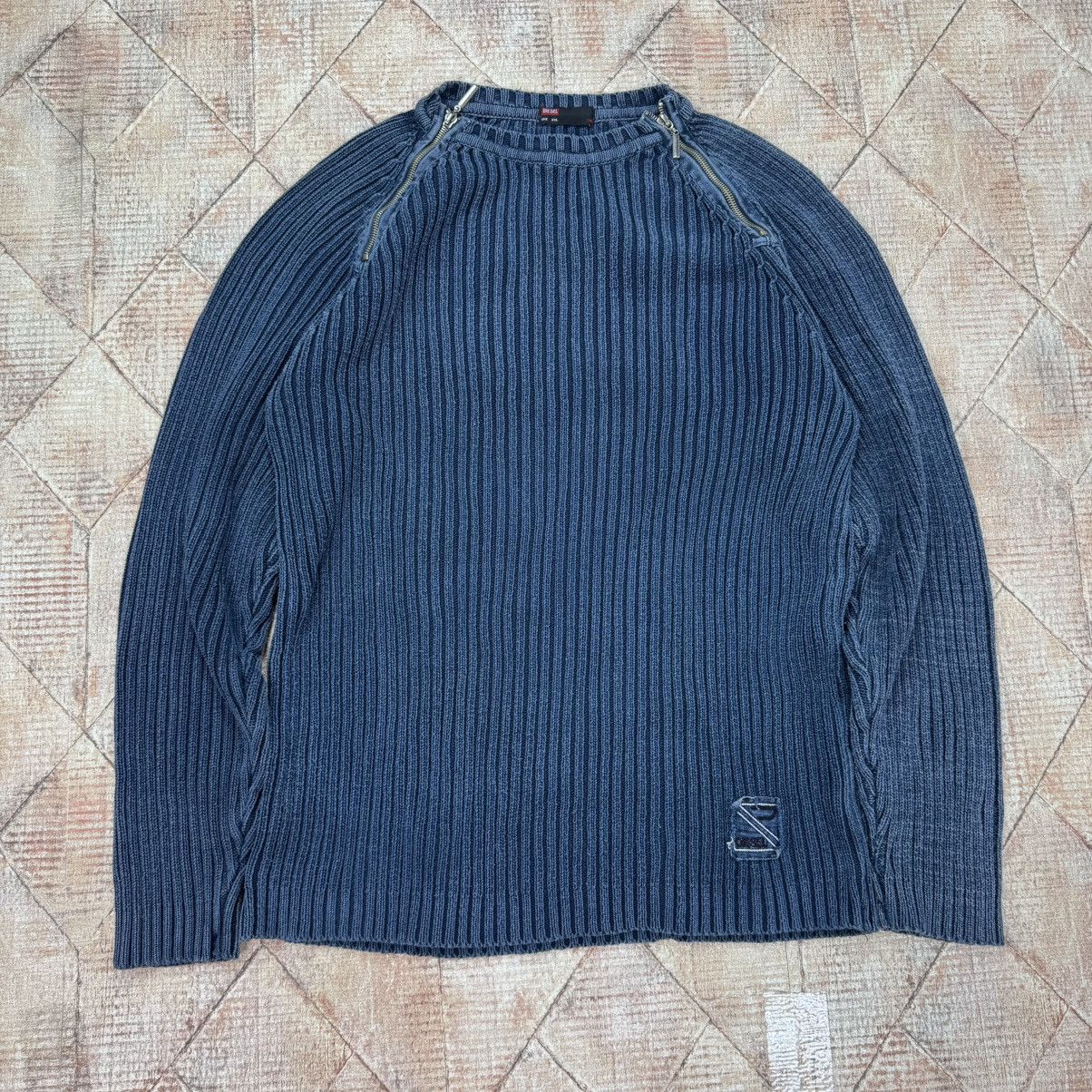 Diesel × Japanese Brand Diesel Washed Double Zip vintage hoodie opium muscle fit Size US XXL / EU 58 / 5 - 3 Thumbnail