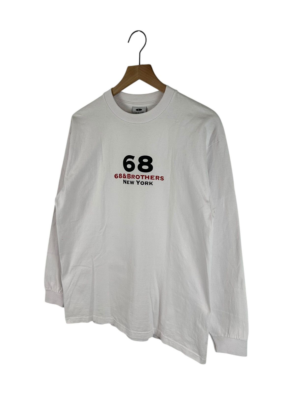 Japanese Brand 68 & Brothers Logo Print L/S T-Shirt Size US L / EU 52-54 / 3 - 2 Thumbnail