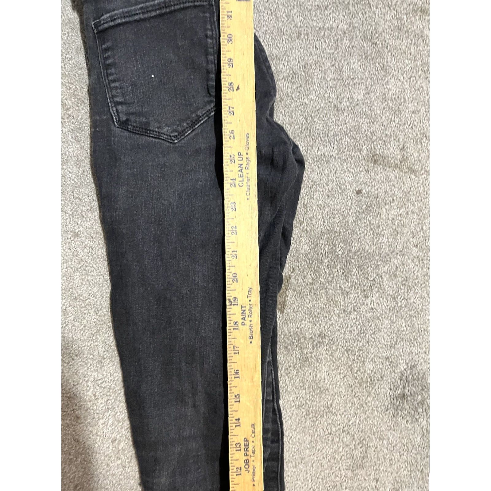 Gap Gap Jeans Regular Jegging Womens Black 2/26 Comfortable Stretch Pockets 5-Pocket Design Denim Fabric Wash Light Cotton Polyester Spandex Size 26" / US 2 / IT 38 - 6 Thumbnail