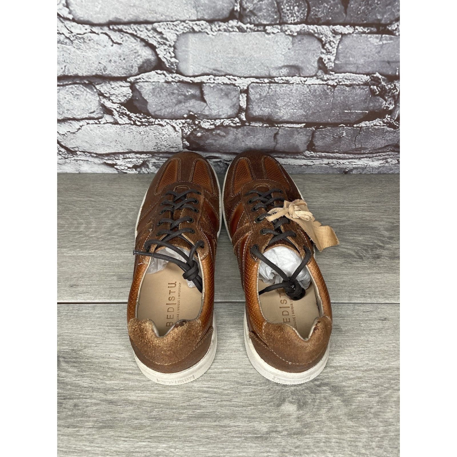 Bed Stu Bed Stu Muller Brown Leather Low Top Casual Lace Up Shoes Me Size US 8.5 / EU 41-42 - 4 Thumbnail