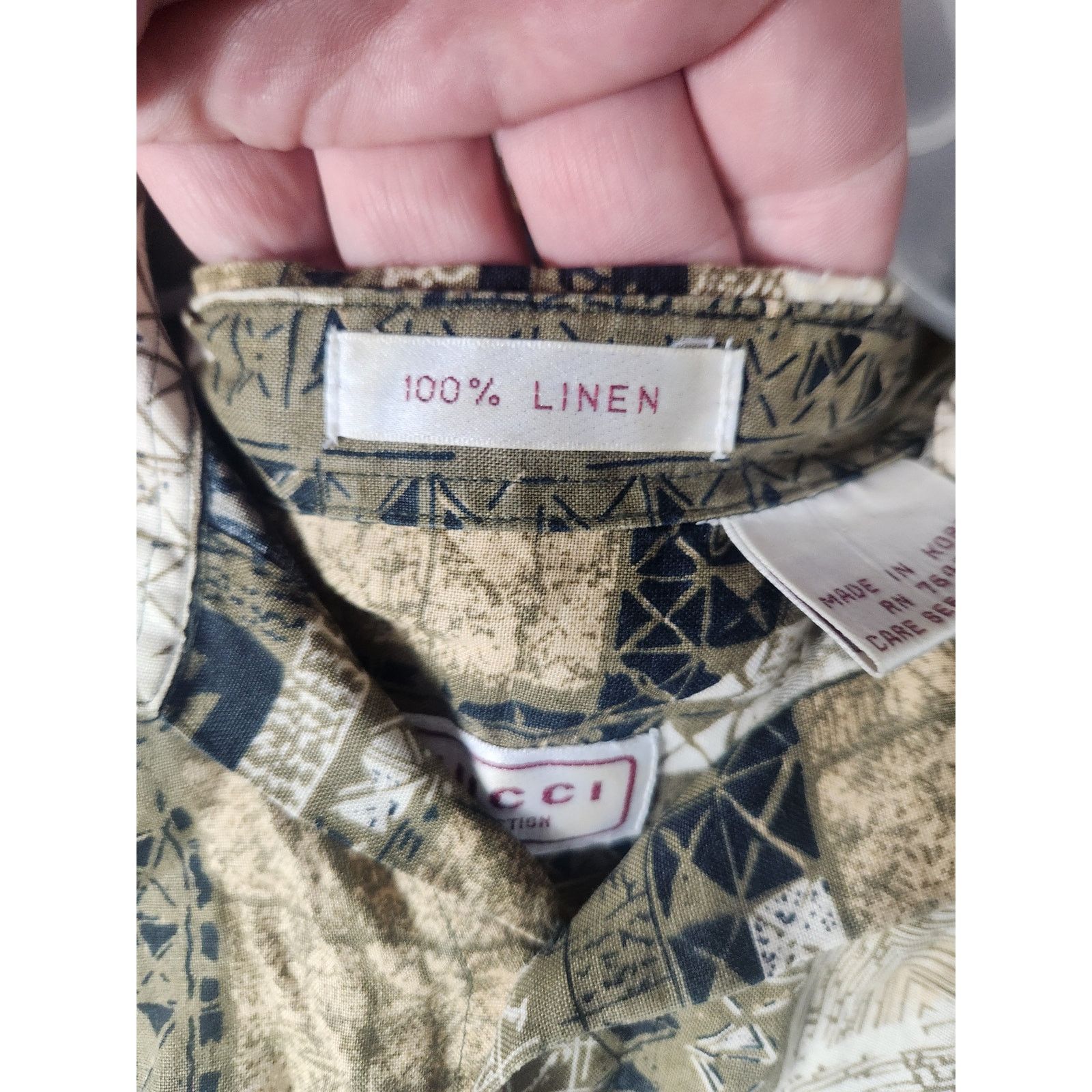 Other Vintage 90s Fanucci 100% Linen short sleeve men's medium Size US M / EU 48-50 / 2 - 4 Thumbnail