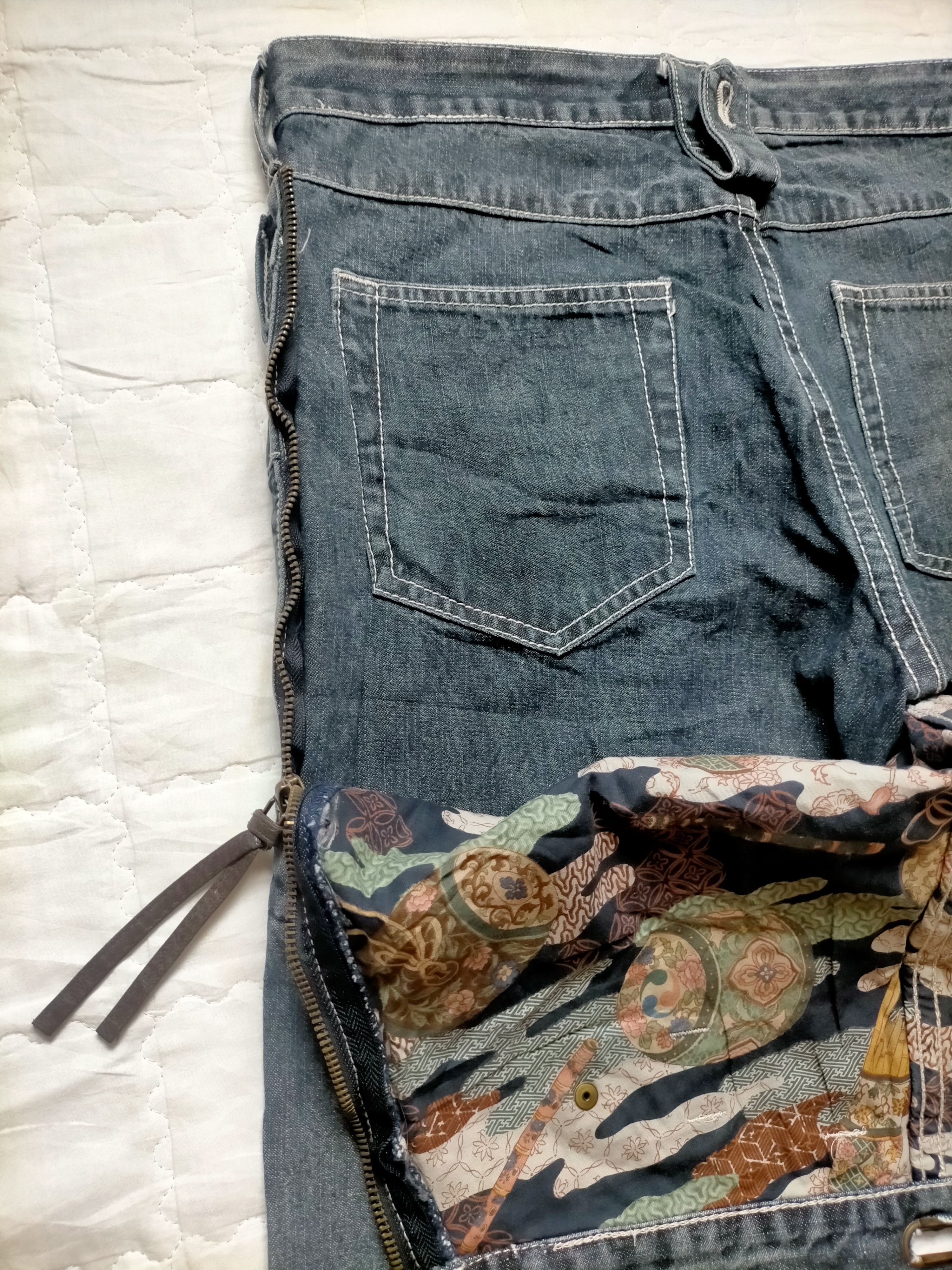Le Grande Bleu (L.G.B.) 🔥Rare Dog House Double Waist Buckleback Black jeans Size US 32 / EU 48 - 10 Thumbnail