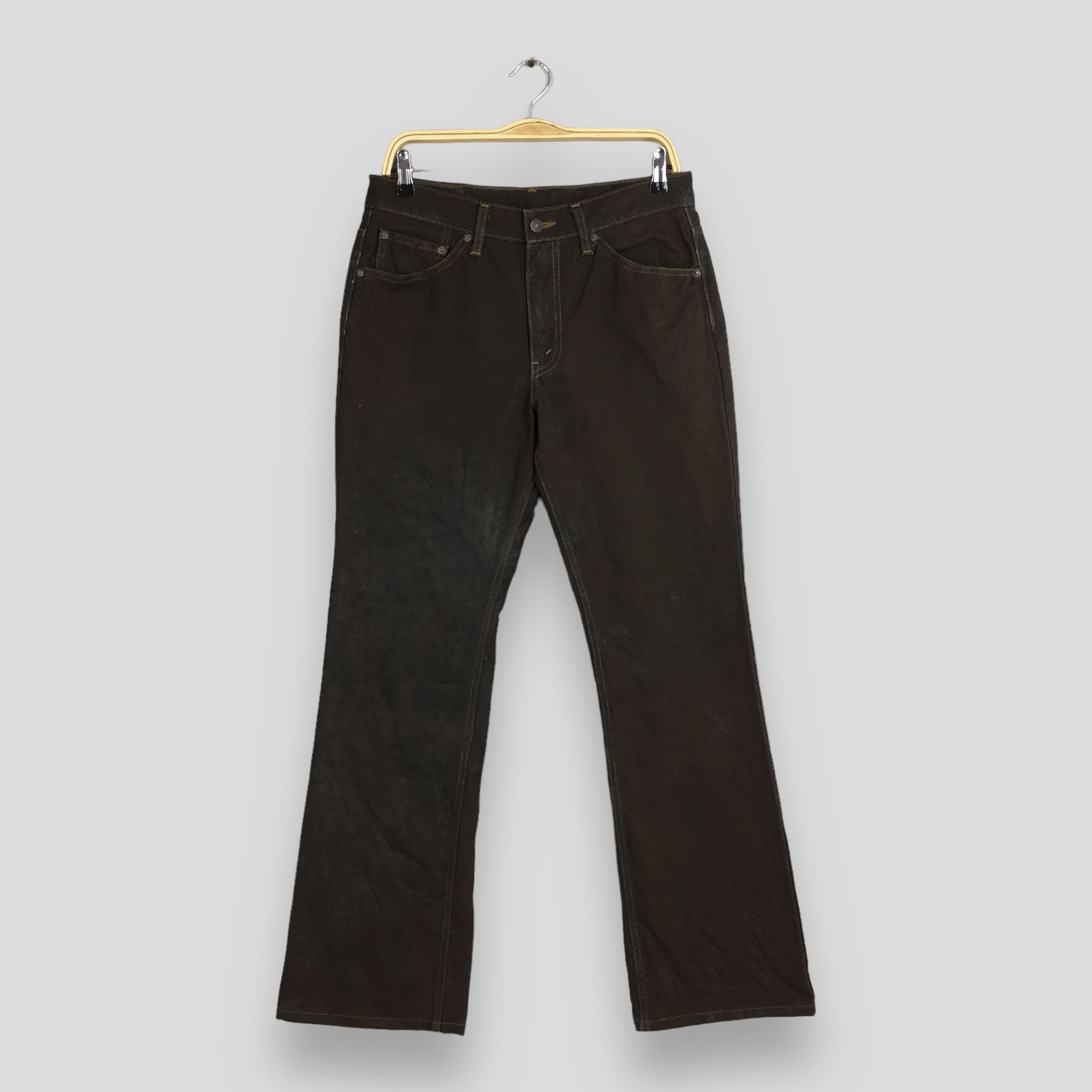 Levi's Size 31x31 Vintage Levi's 517 Wax Brown Jeans S1153 Size US 31 - 1 Thumbnail