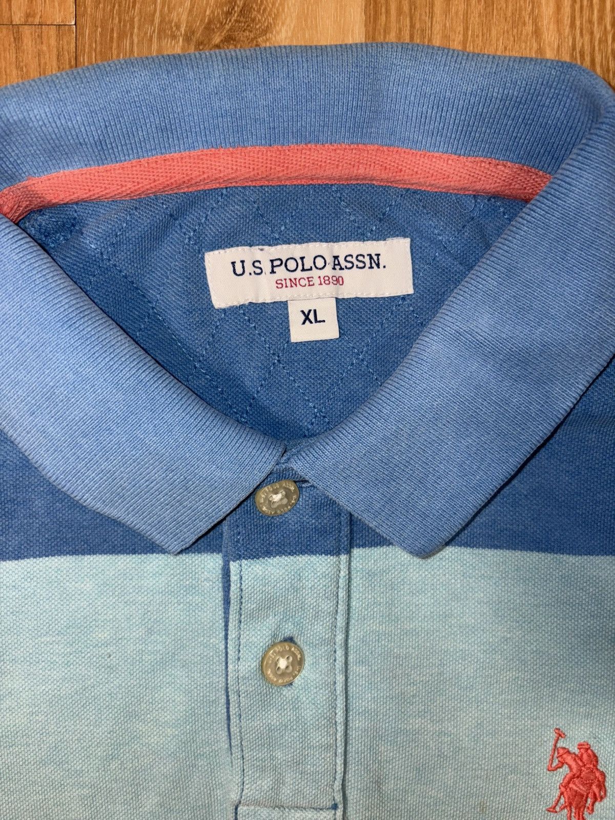 Polo Ralph Lauren U.S. Polo Assn. Striped Pique Polo Shirt Colorblock Size US S / EU 44-46 / 1 - 3 Thumbnail