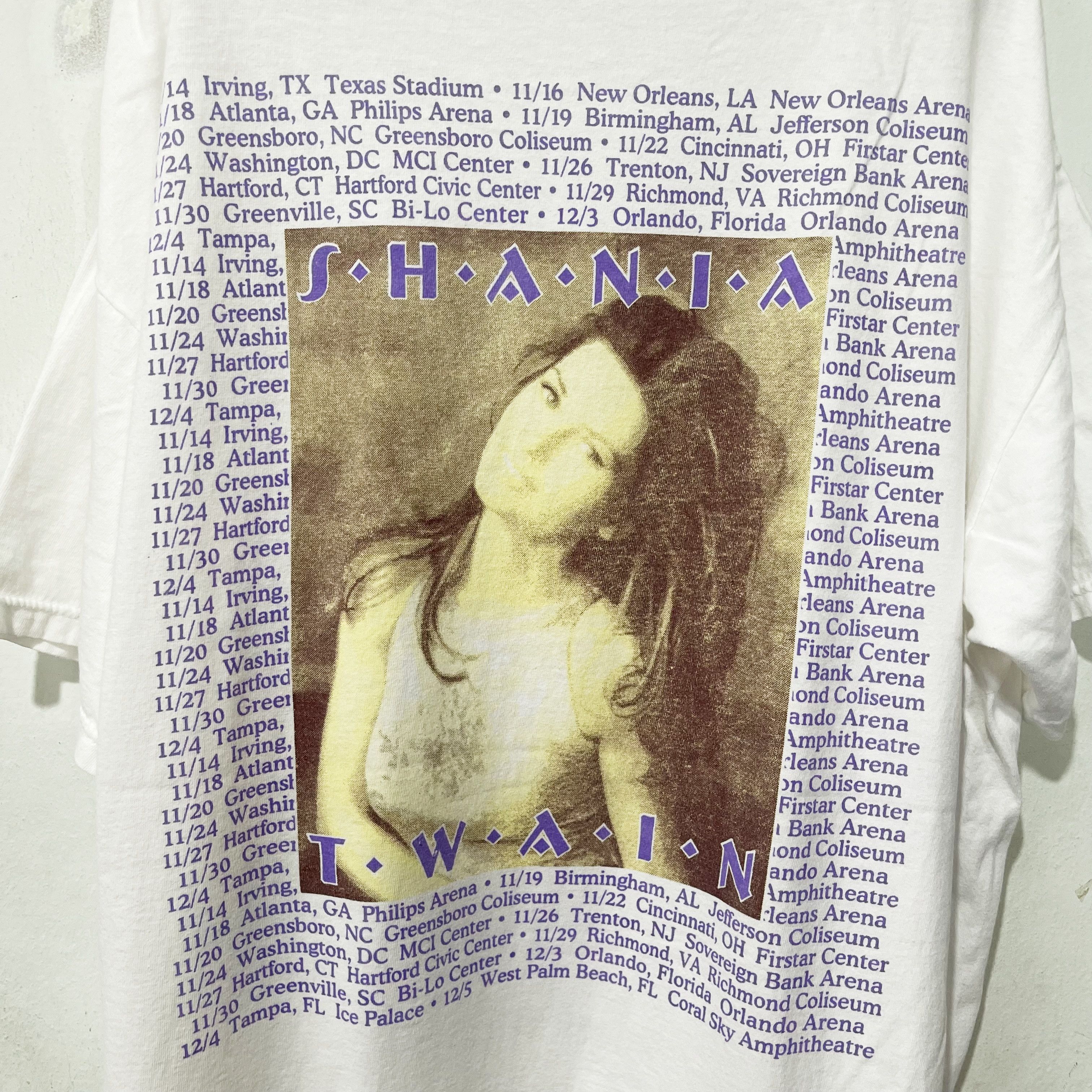 Vintage Vintage 90s Shania Twain T-Shirt Size US XL / EU 56 / 4 - 4 Thumbnail
