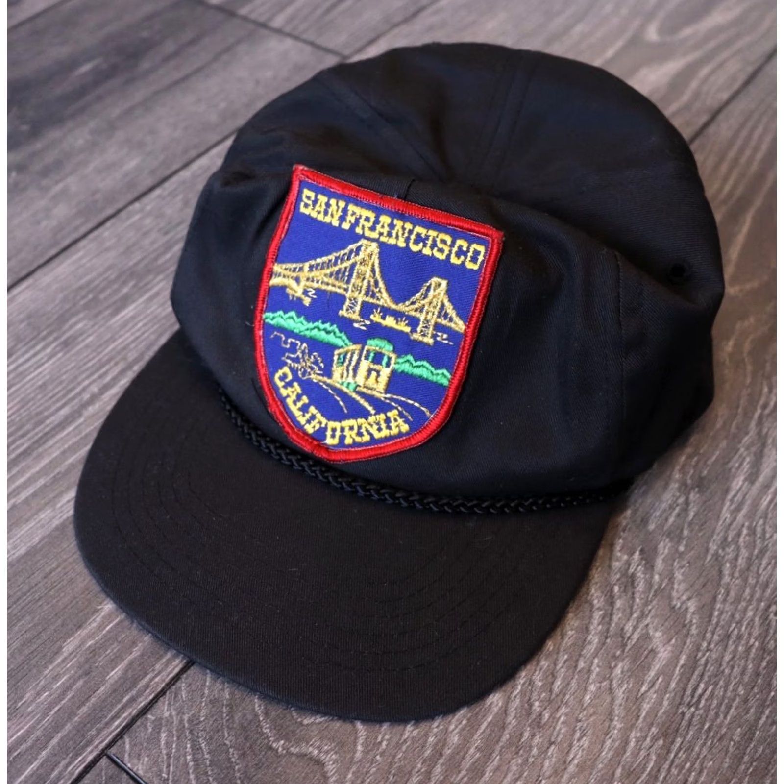 Vintage Cameo Black VINTAGE San Francisco California CA GOLDEN GATE SNAPBACK OSFA Cotton Cap Men One Size Size ONE SIZE - 2 Thumbnail