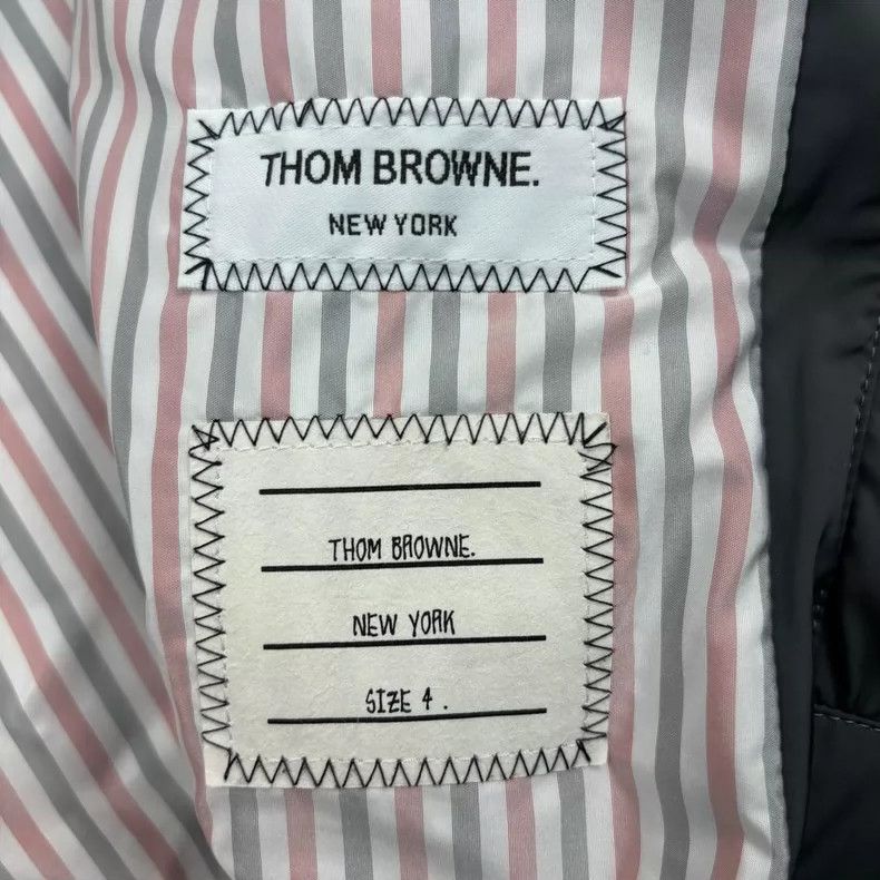 Thom Browne Thom Browne Seam striped zipper hooded down-filled jacket 2 Size US XL / EU 56 / 4 - 4 Thumbnail