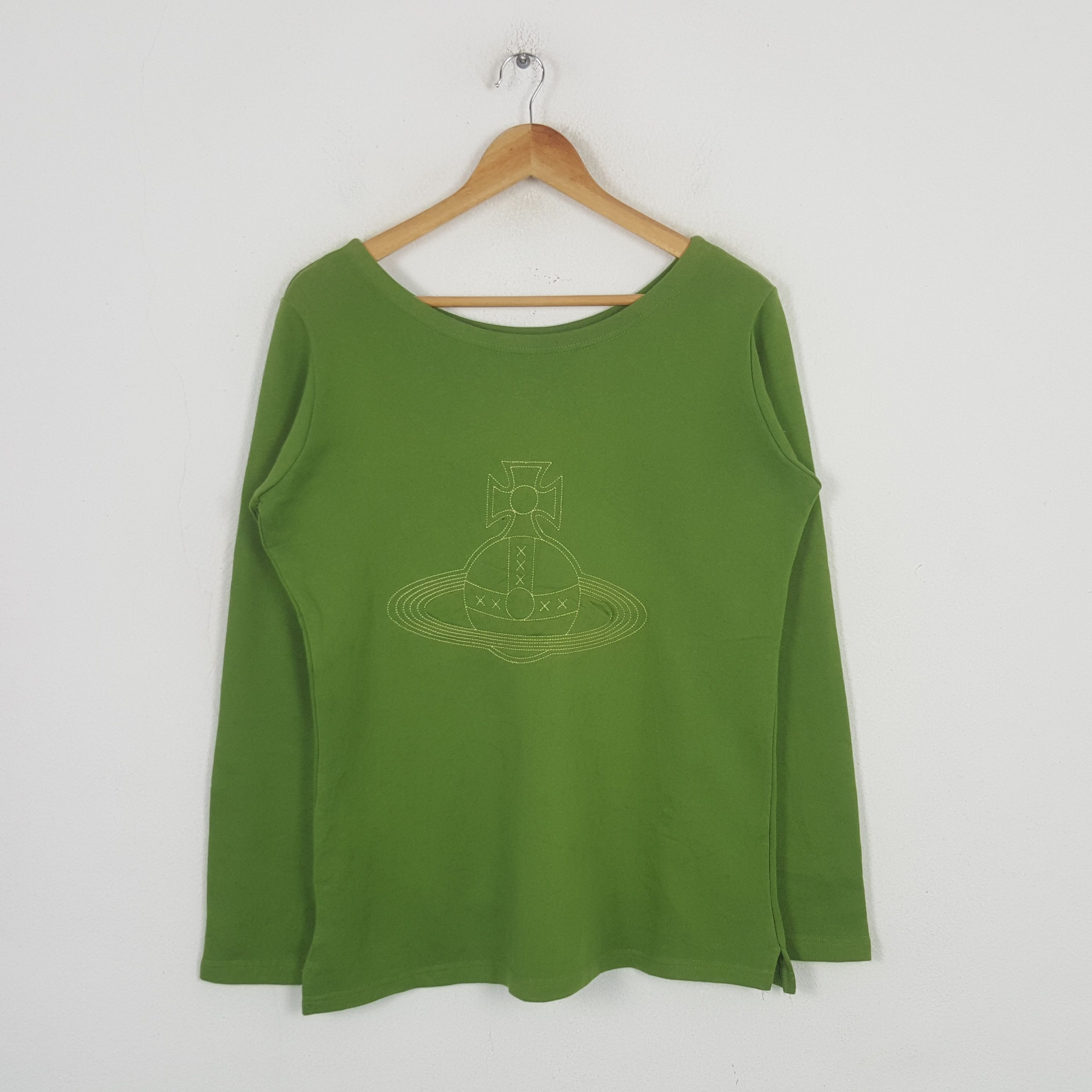 Designer Vintage Vivienne Westwood Long Sleeve Tshirt RR3 Size L / US 10 / IT 46 - 1 Thumbnail