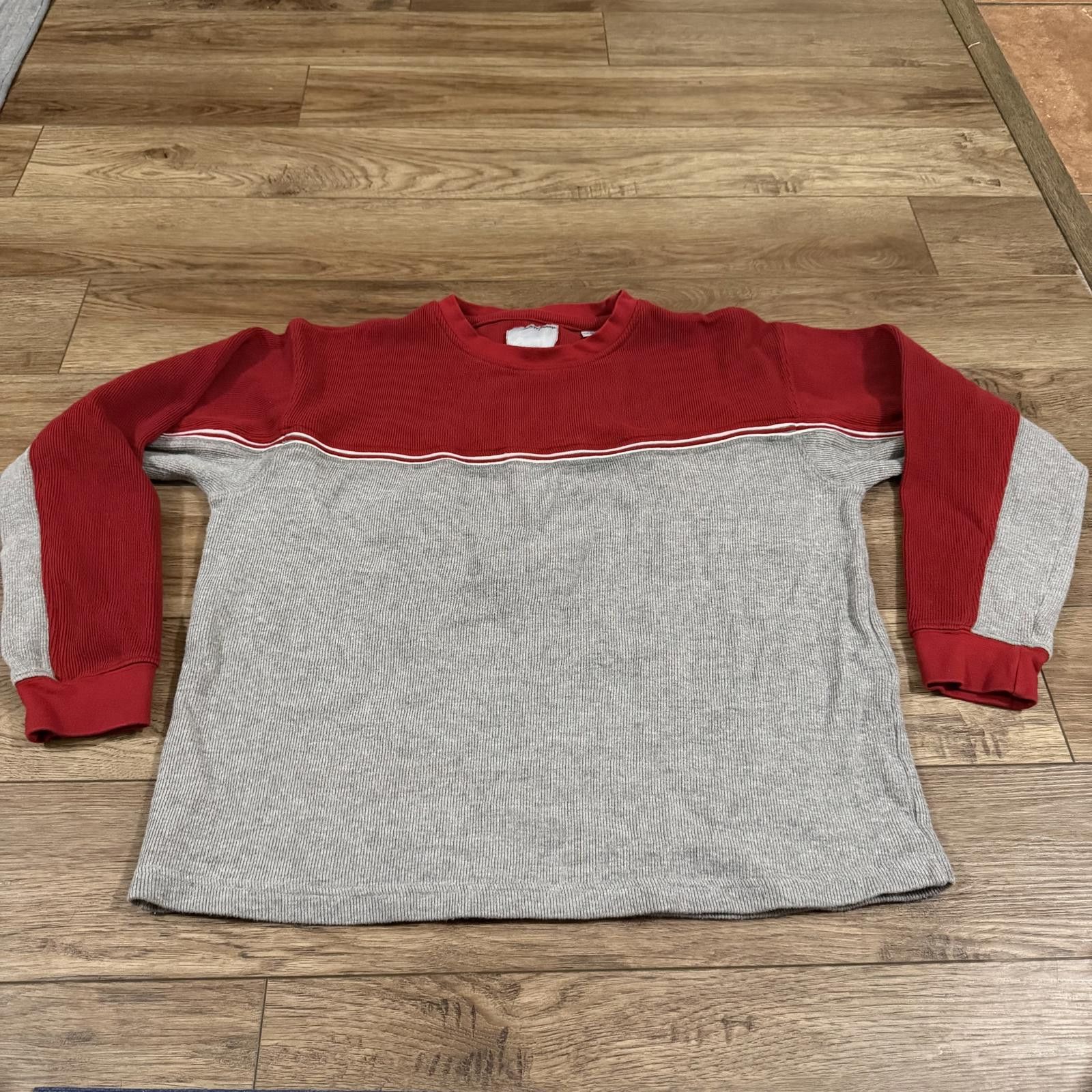 Other Vintage Point Zero Style Grey Red Pullover Sweater 90s Y2K Size US XL / EU 56 / 4 - 1 Thumbnail
