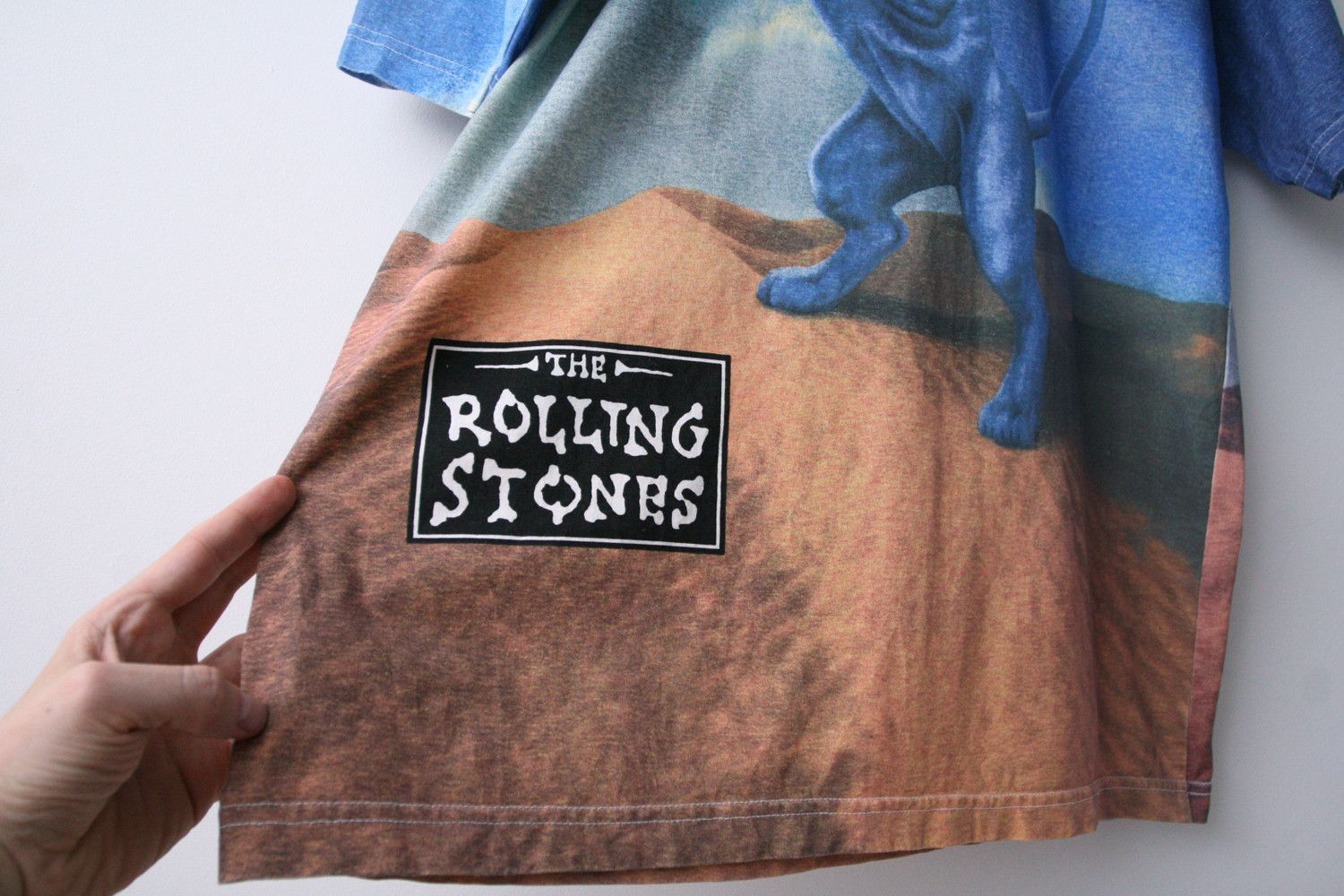 Band Tees Vintage 1998 Rolling Stones Bridges to Babylon AOP T Shirt Size US XL / EU 56 / 4 - 4 Thumbnail