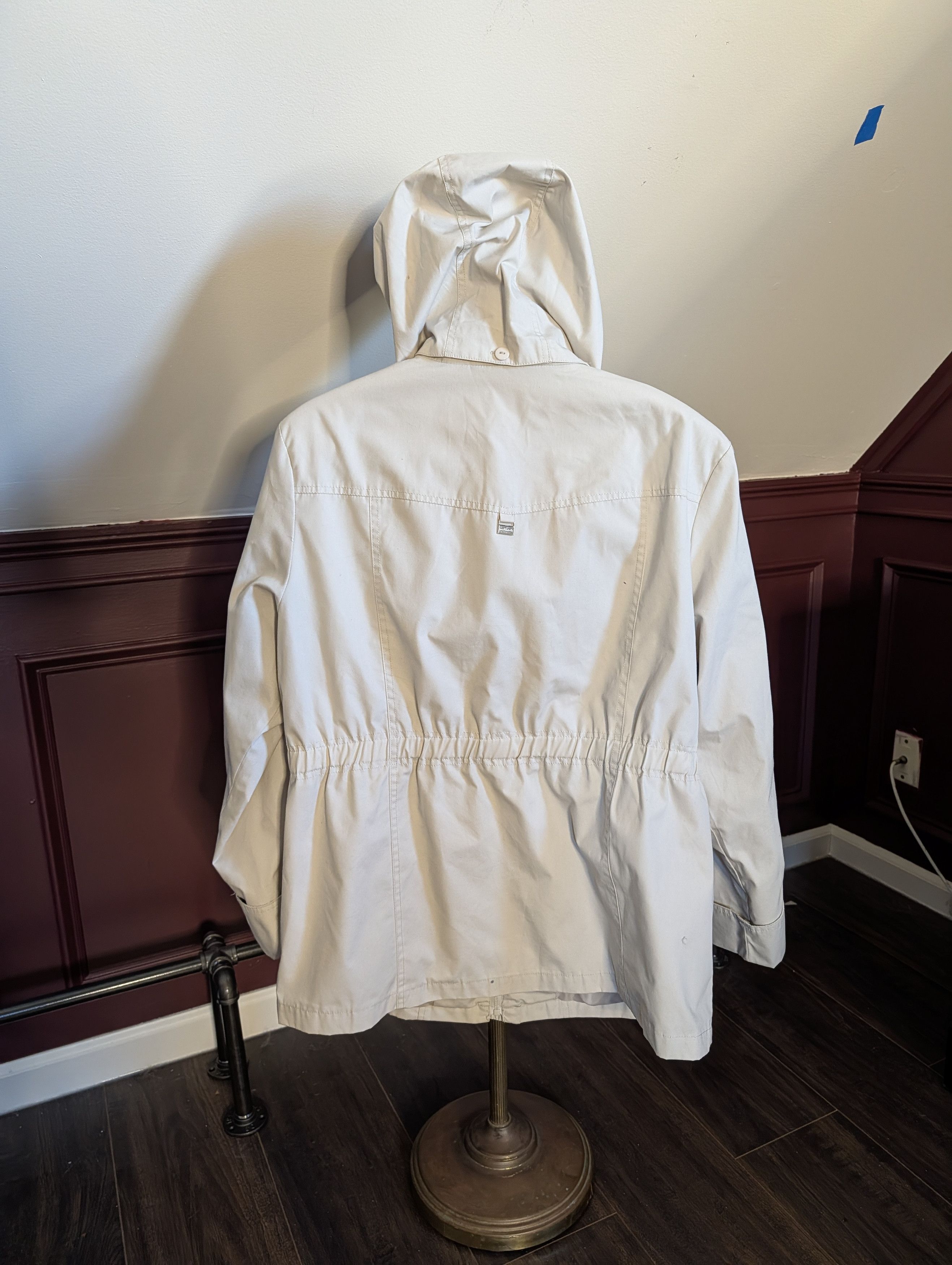 Mackintosh Iconic khaki zip-up snap button removable hood coat Size XL / US 12-14 / IT 48-50 - 9 Thumbnail