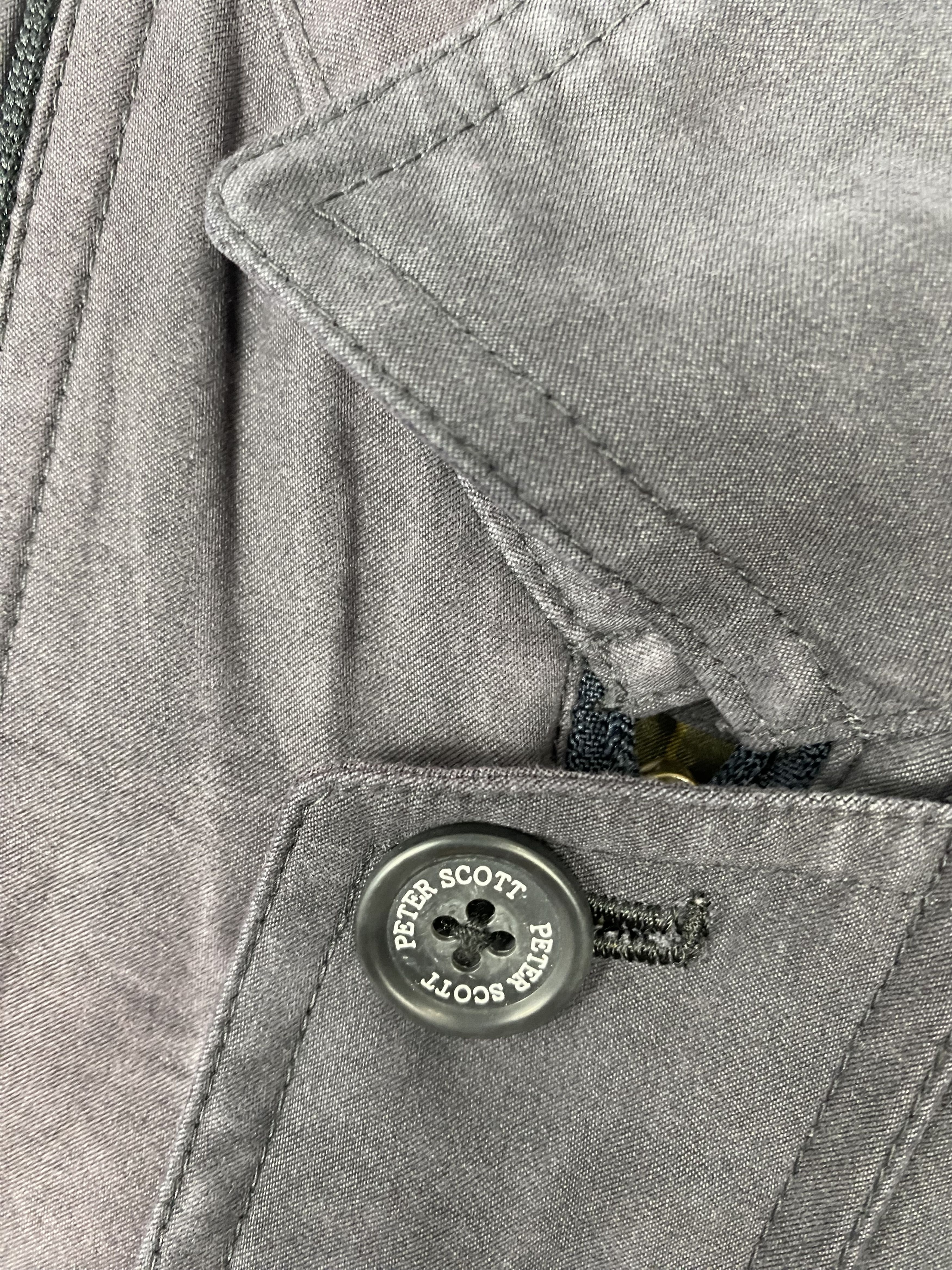 Japanese Brand Vintage Peter Scott Plain Canvas Zip Up Jacket Size US L / EU 52-54 / 3 - 4 Thumbnail