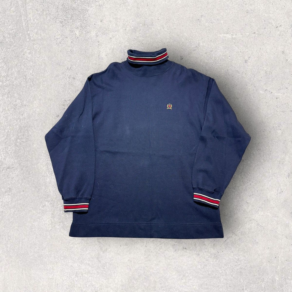 Tommy Hilfiger × Vintage Vintage Tommy Hilfiger turtleneck shirt Size US XL / EU 56 / 4 - 1 Thumbnail