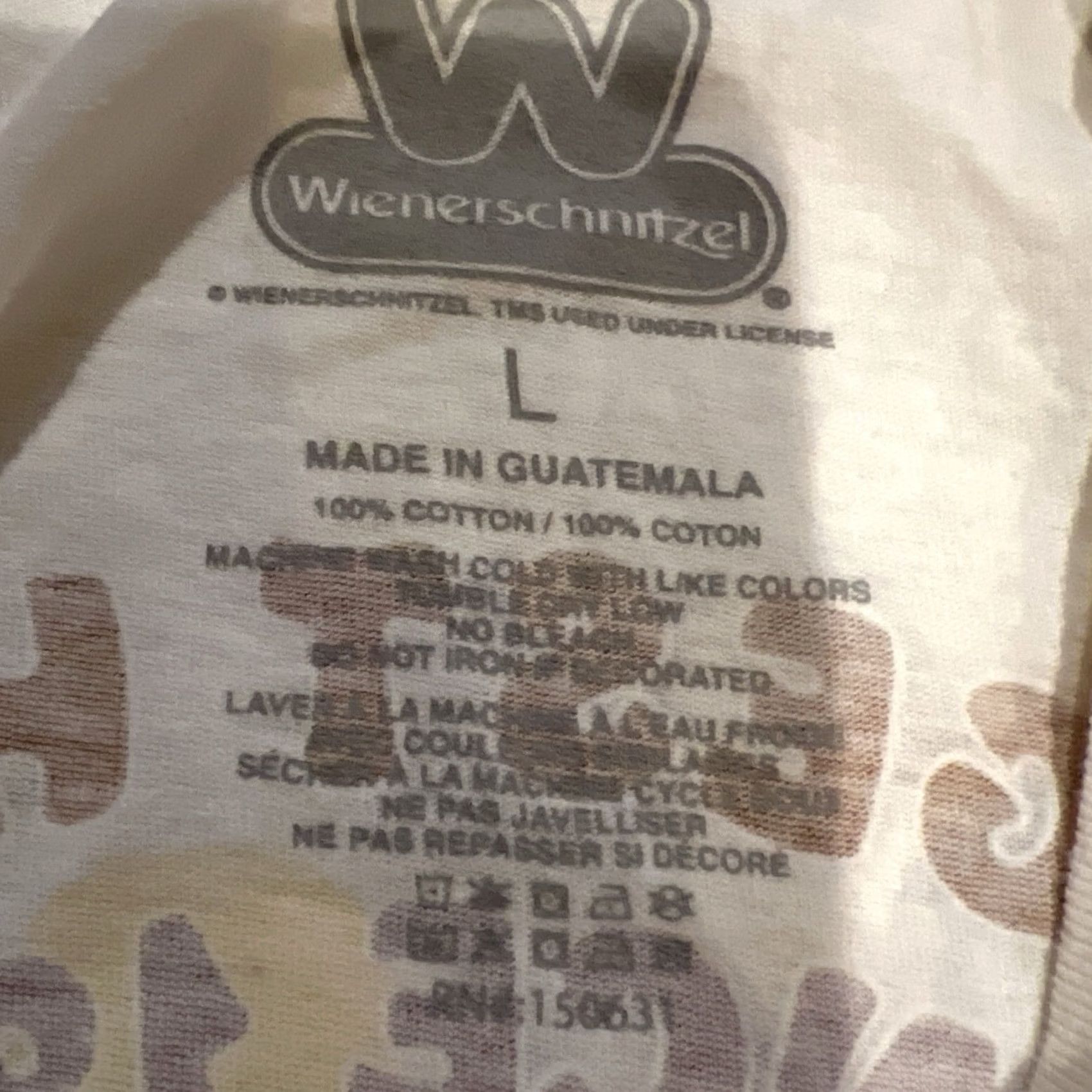 Vintage Wienerschnitzel Shirt White L Graphic Print Crew Neck Short Sleeve Dog Mens Regular Large Vintage: No Size US L / EU 52-54 / 3 - 5 Thumbnail