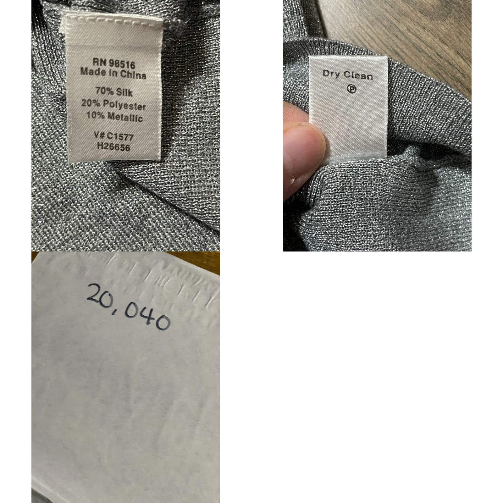 Coldwater Creek Coldwater Creek Tank Top Women's Large Gray Sleeveless Round Neck Basic Casual Size L / US 10 / IT 46 - 8 Thumbnail