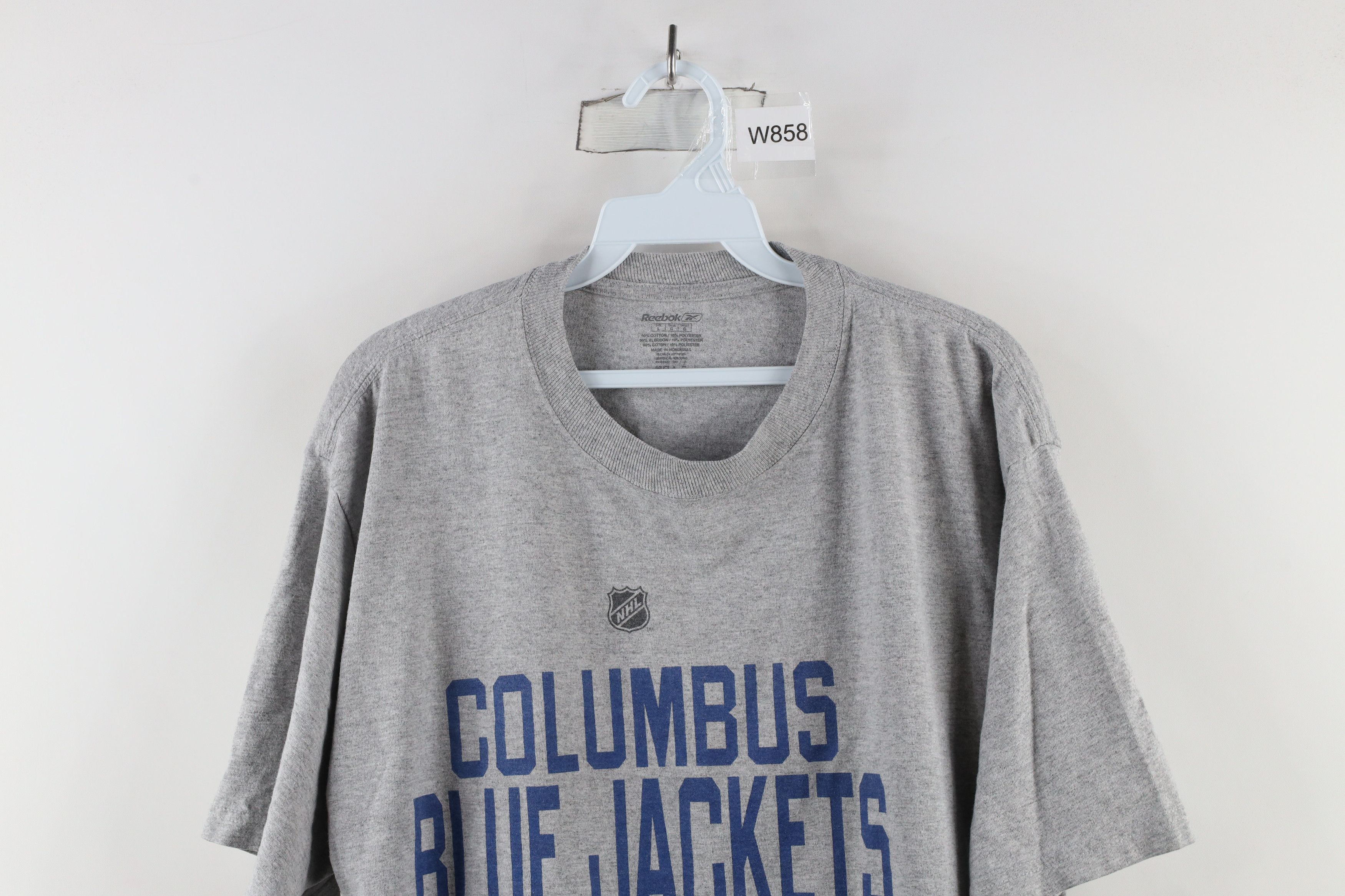 Reebok × Vintage Vintage Reebok Spell Columbus Blue Jackets Hockey T-Shirt Size US L / EU 52-54 / 3 - 2 Thumbnail