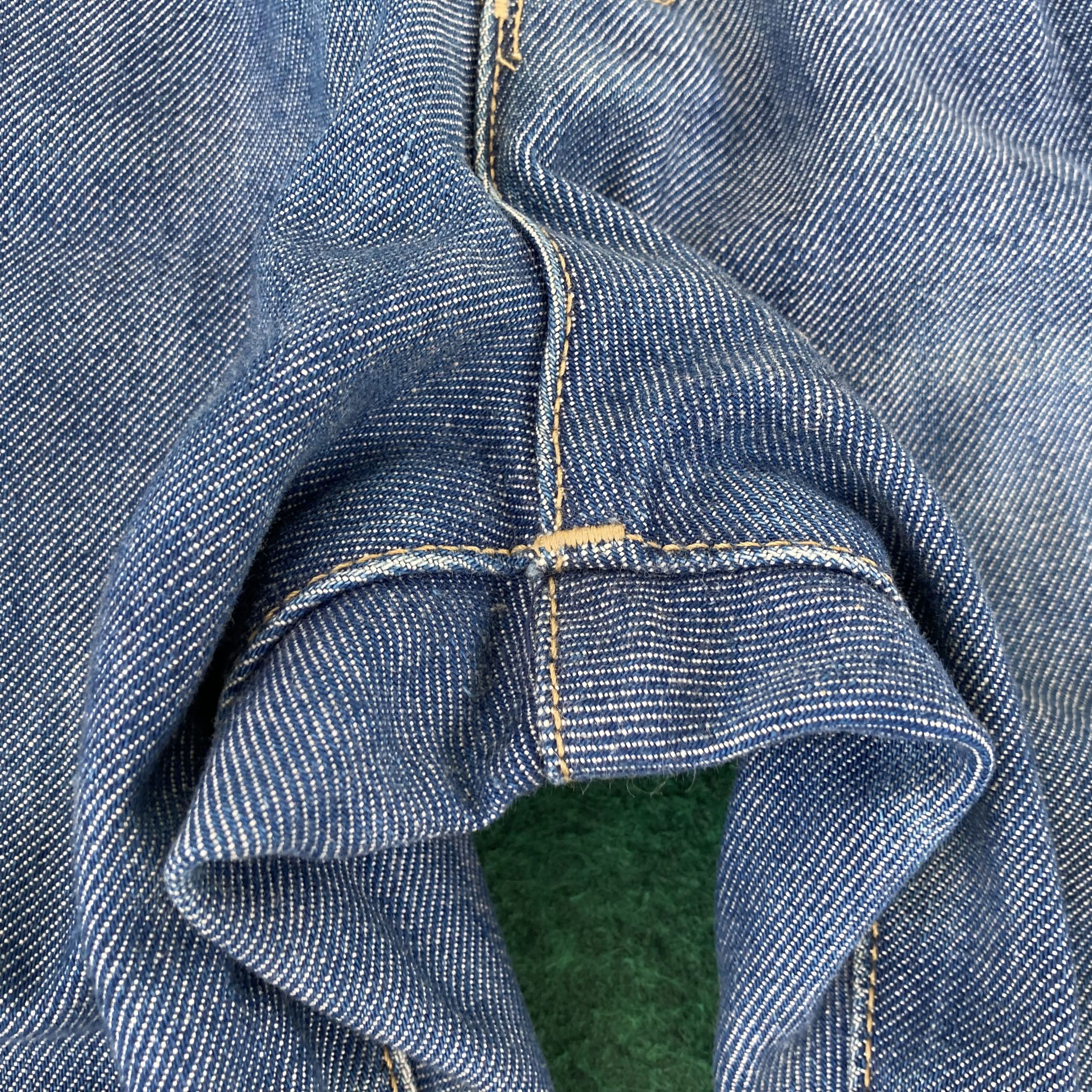 Levi's × Vintage 28x31 Vtg Levis Engineered Kimura Blue Denim Button Jeans Size US 28 / EU 44 - 7 Thumbnail
