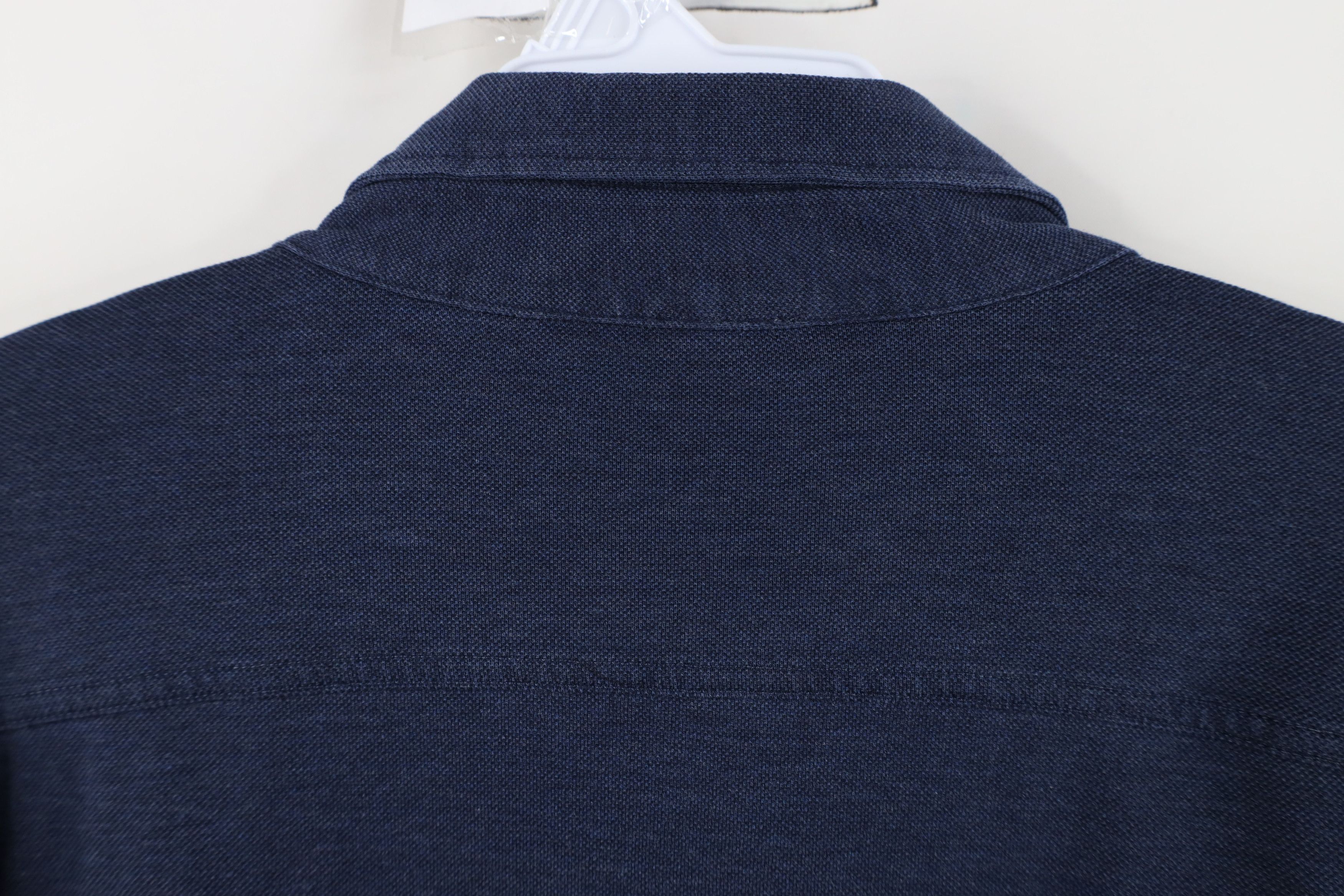 Brooks Brothers Brooks Brothers Cotton Knit Collared Button Down Shirt Blue Size US XL / EU 56 / 4 - 12 Thumbnail