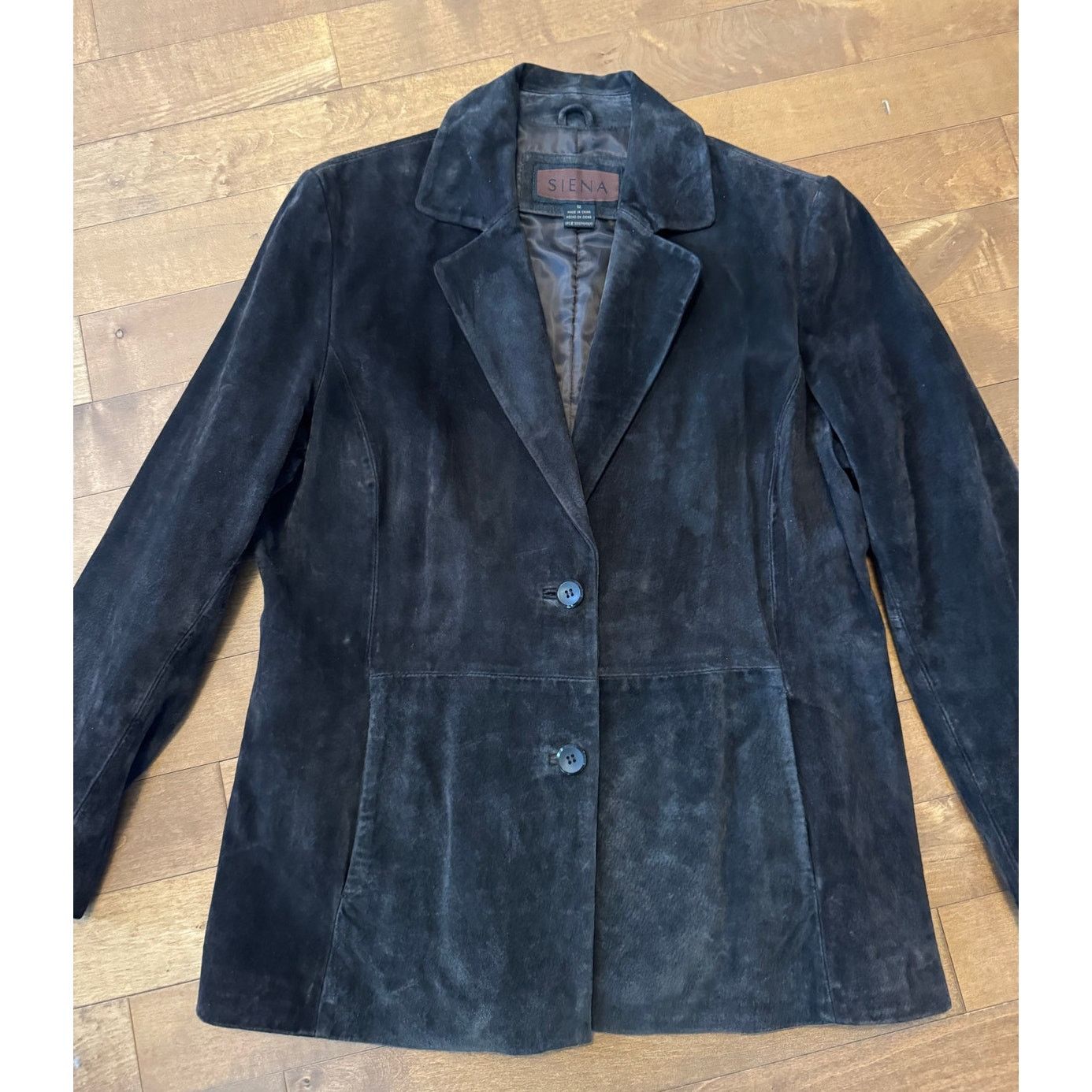 Vintage Vintage Siena chocolate suede jacket two button closing L Size L / US 10 / IT 46 - 19 Thumbnail