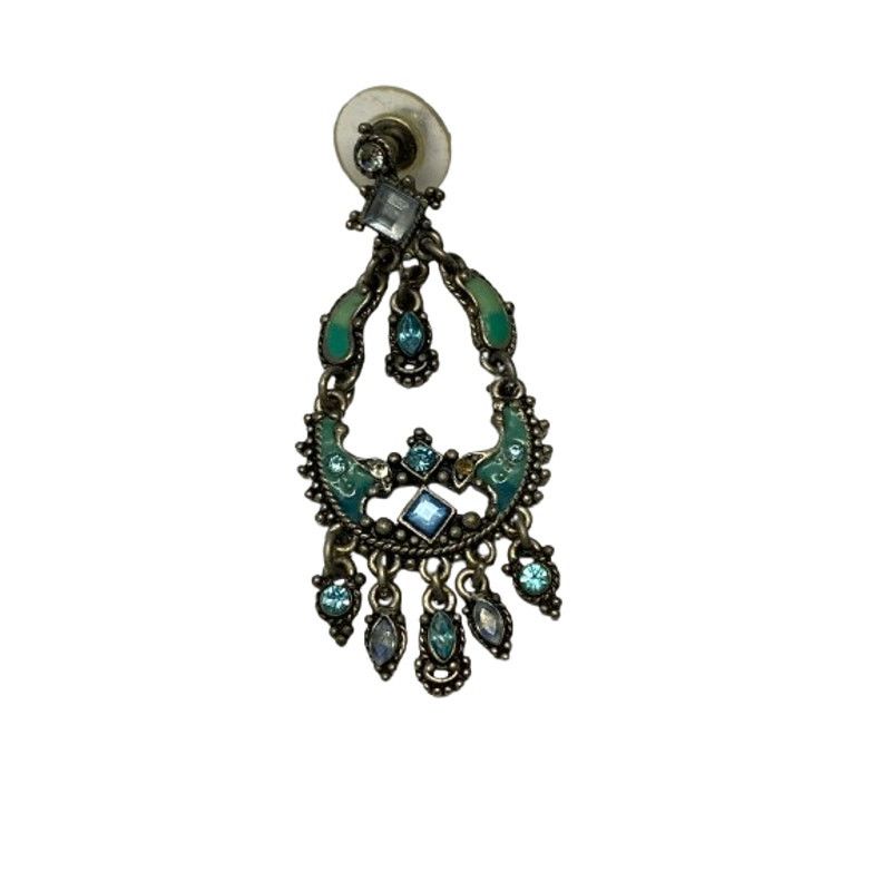 non Vintage Boho Turquoise Chandelier Dangle Earrings Statement Size ONE SIZE - 2 Thumbnail