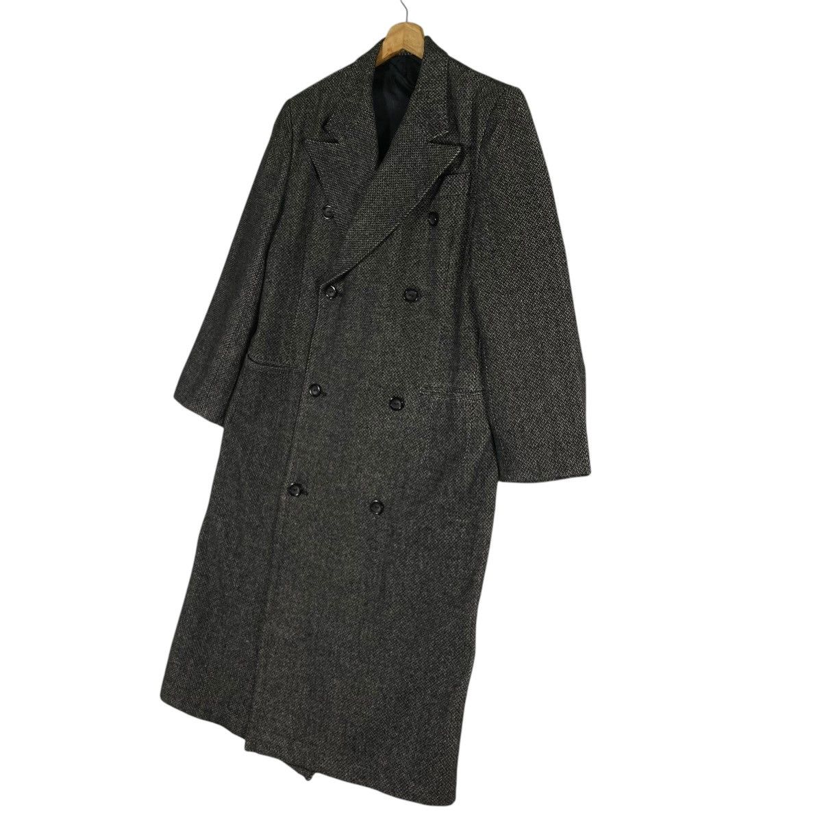 Y's × Yohji Yamamoto Vintage Y'S Yohji Yamamoto Wool Double Breasted Long Coat Size US M / EU 48-50 / 2 - 2 Thumbnail