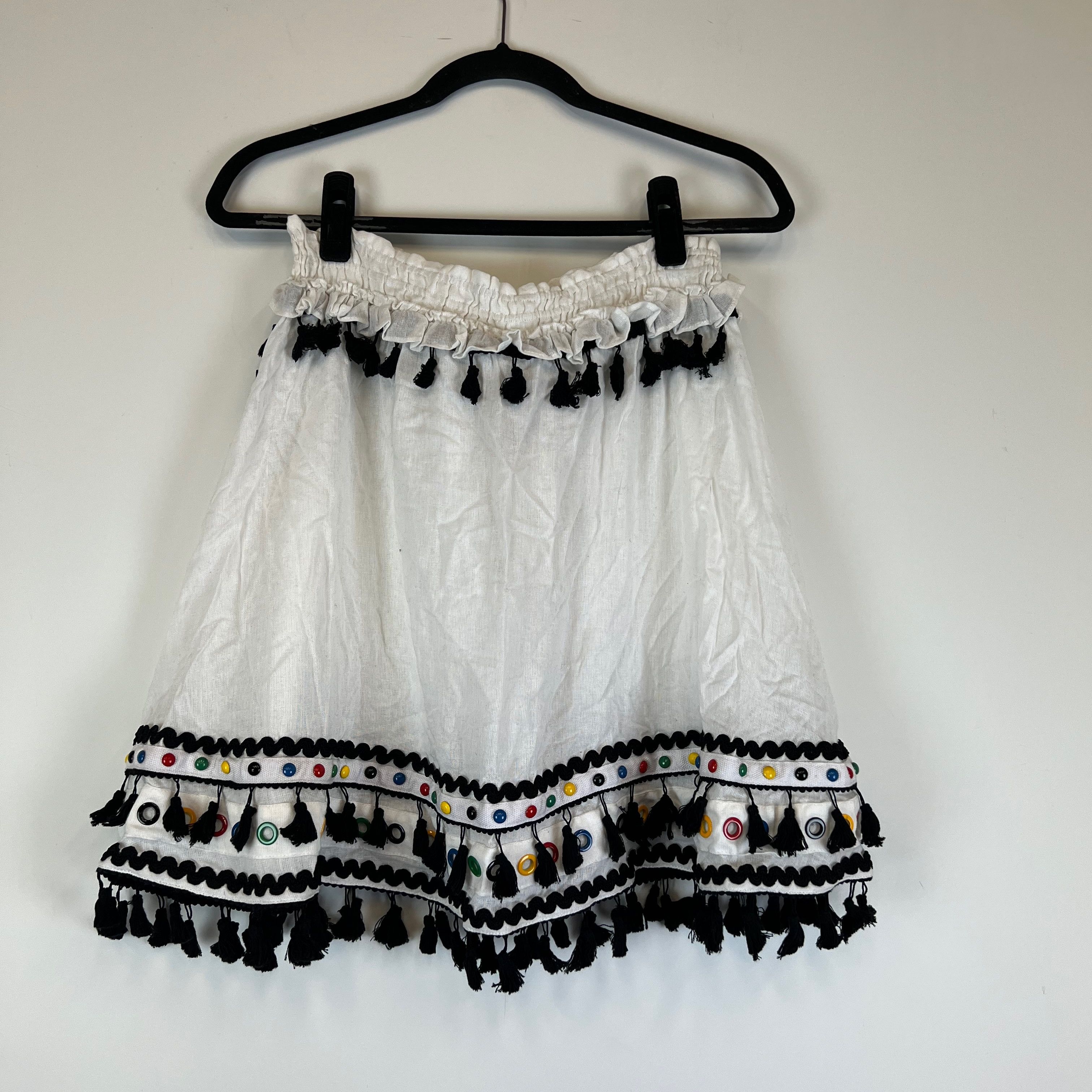 Dodo Bar Or NEW Dodo Bar Or Cotton Tassel Fringe Size 28" / US 6 / IT 42 - 4 Thumbnail