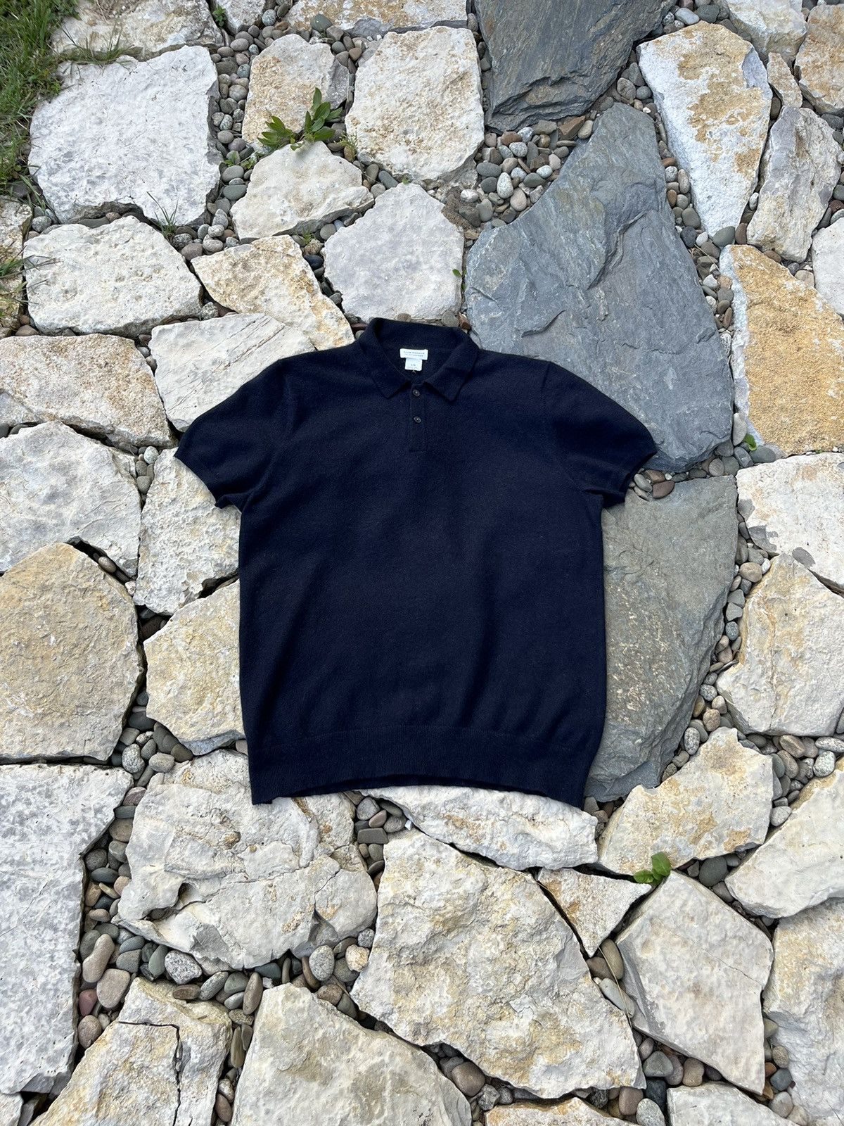 Club Monaco Club Monaco 100% Italian cashmere knit polo tee sweater Size US M / EU 48-50 / 2 - 1 Thumbnail