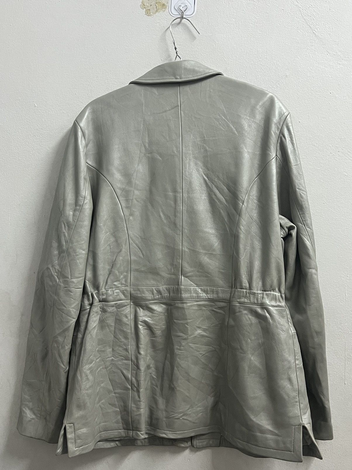 Other CARLO CARMOGNINI ZIPPER JACKET LEATHER GREY Size US L / EU 52-54 / 3 - 3 Thumbnail