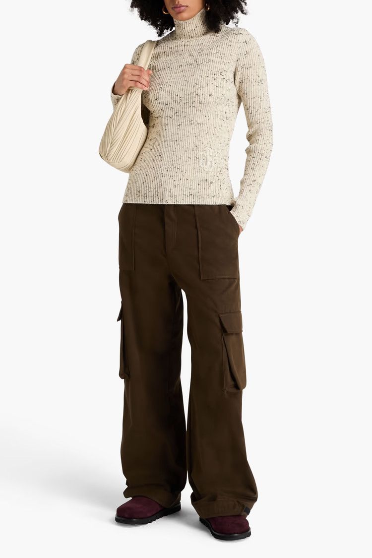 Jil Sander o1y1025 Turtleneck Sweater in Cream/Black Size XS / US 0-2 / IT 36-38 - 2 Thumbnail