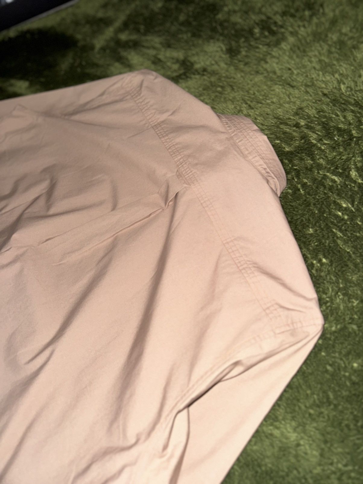 Japanese Brand [L] SHIRTER Stitch Detail Loose-Fit Shirt – Beige Size US L / EU 52-54 / 3 - 8 Thumbnail