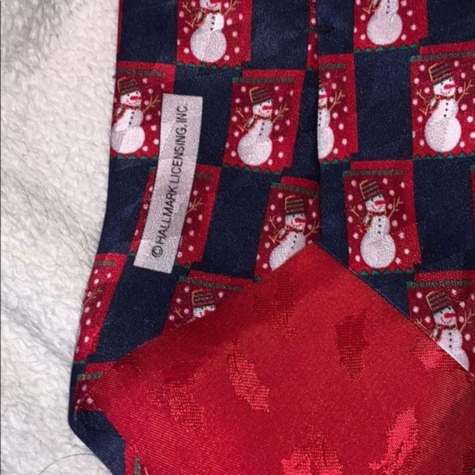 Other Holiday Traditions Snowmen Holiday Necktie | Sz OS Size ONE SIZE - 5 Thumbnail