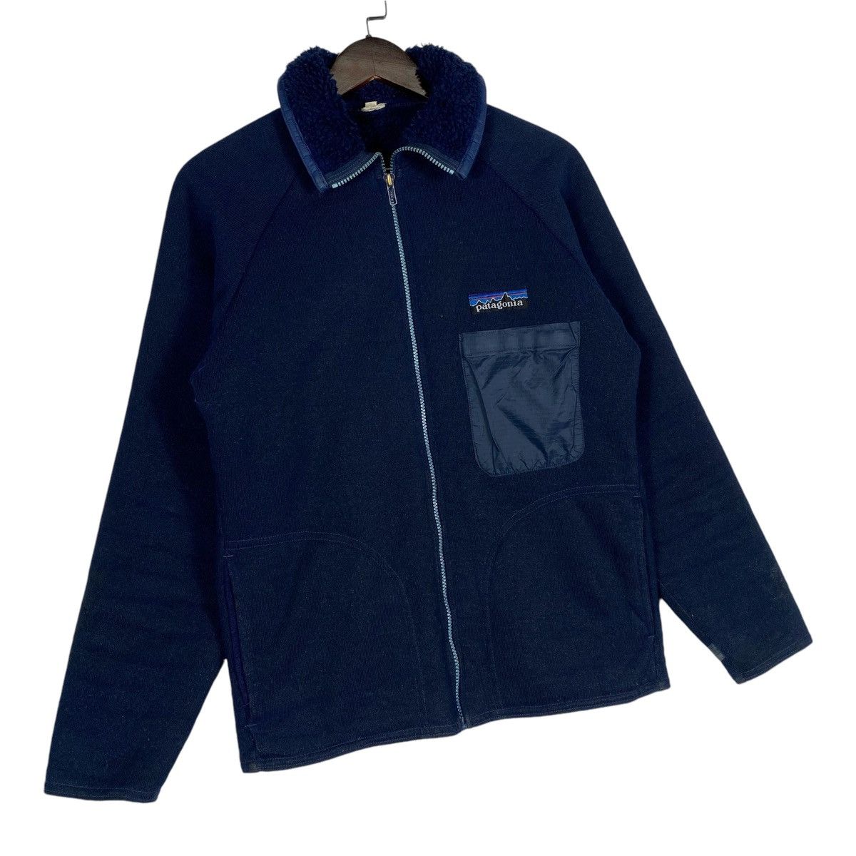Patagonia × Vintage Vintage 70s Patagonia Deep Pile Full Zip Fleece Sweater Size US M / EU 48-50 / 2 - 3 Thumbnail
