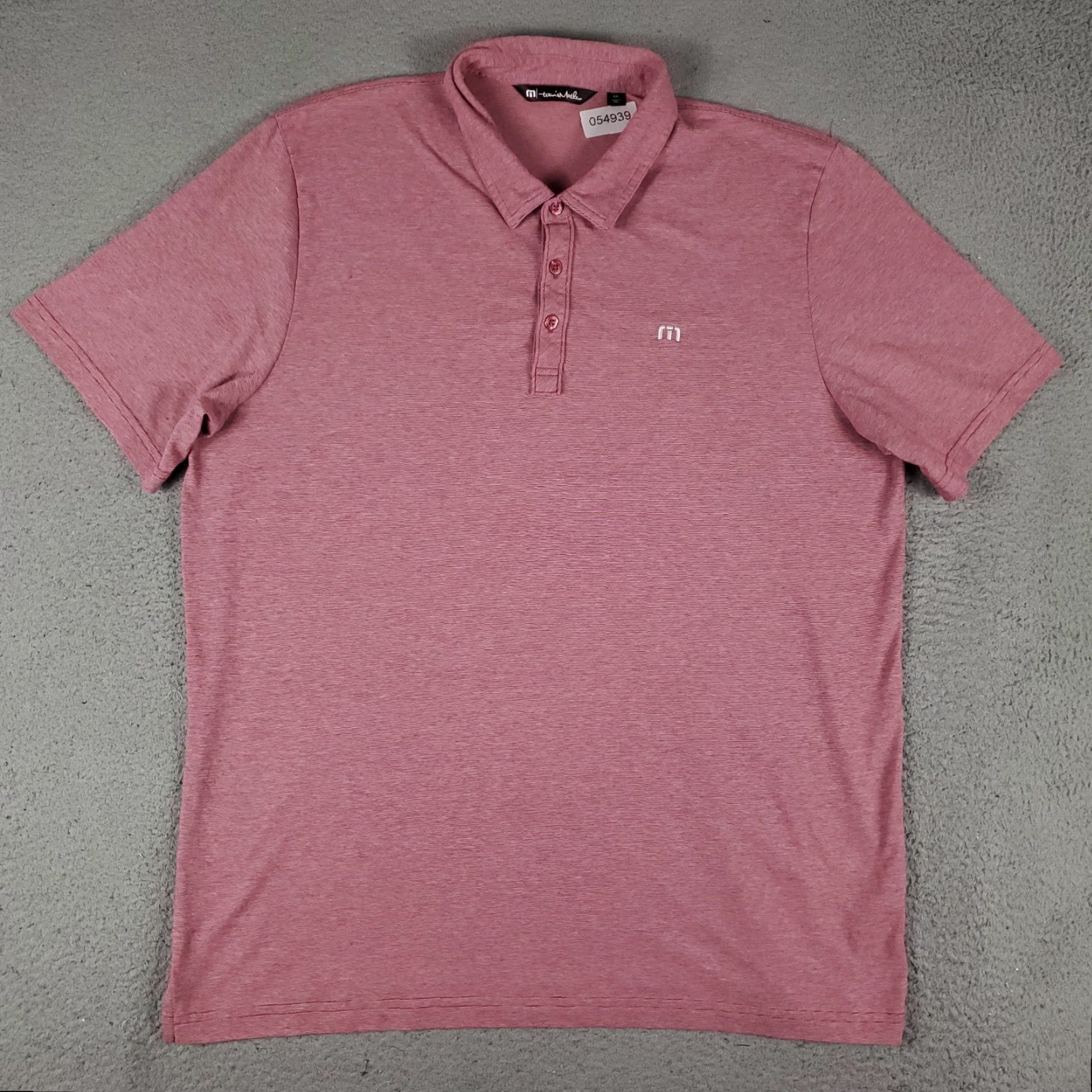 TravisMathew Travis Mathew Polo Shirt Mens 2XL Red Striped Short Sleeve Golf Casual Shirt Polo Mens 2XL Red Pinstriped Size US XXL / EU 58 / 5 - 2 Thumbnail