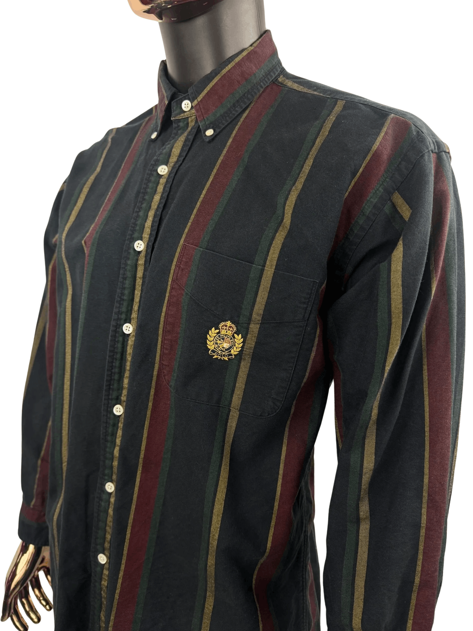 Polo Ralph Lauren VTG 90s Polo Ralph Lauren Blue-Tag Embroidered Crest Logo Size US XL / EU 56 / 4 - 1 Thumbnail