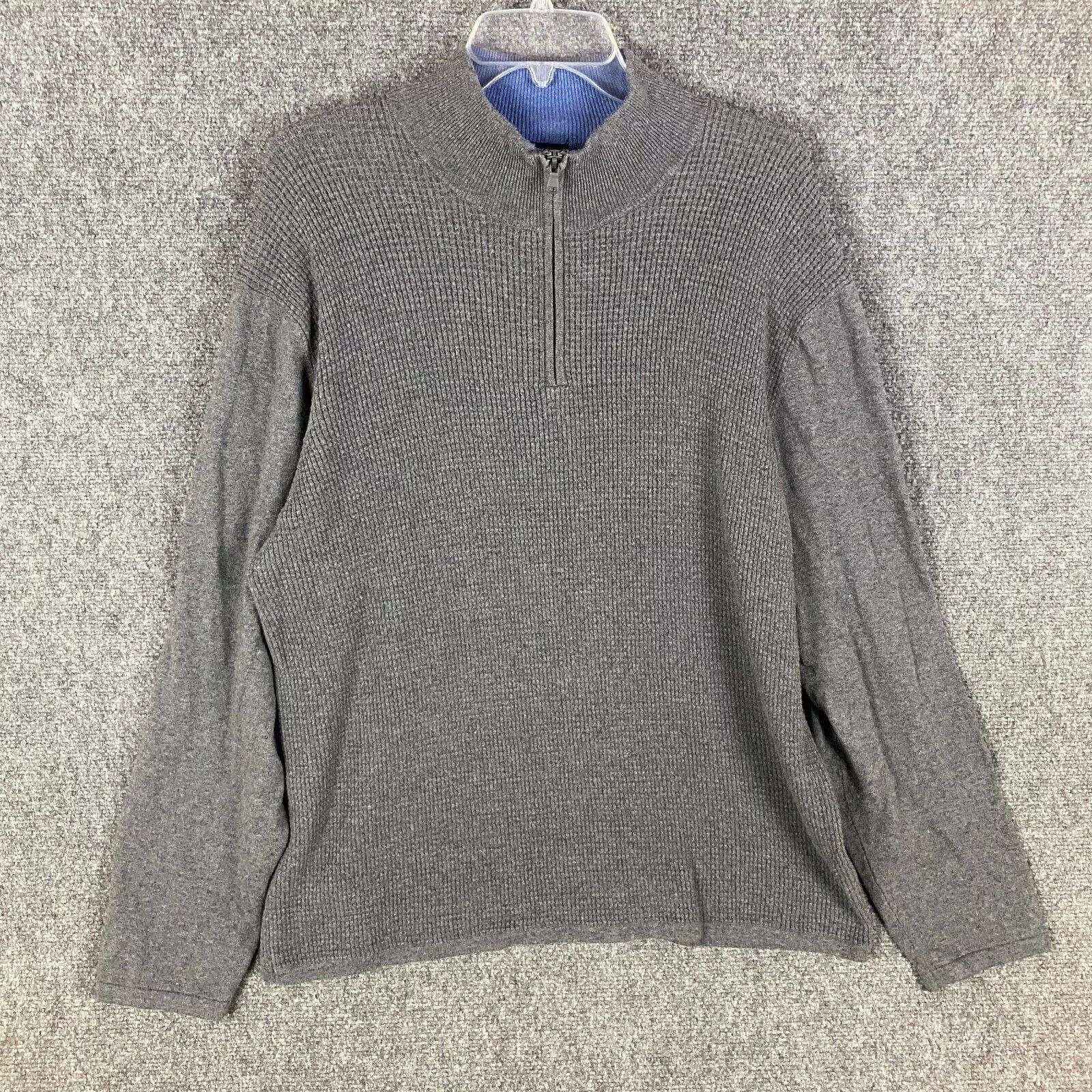 Zachary Prell Zachary Prell 1/4 Zip Men's XXL Sweater 2XL Pullover Gray Size US XXL / EU 58 / 5 - 1 Thumbnail