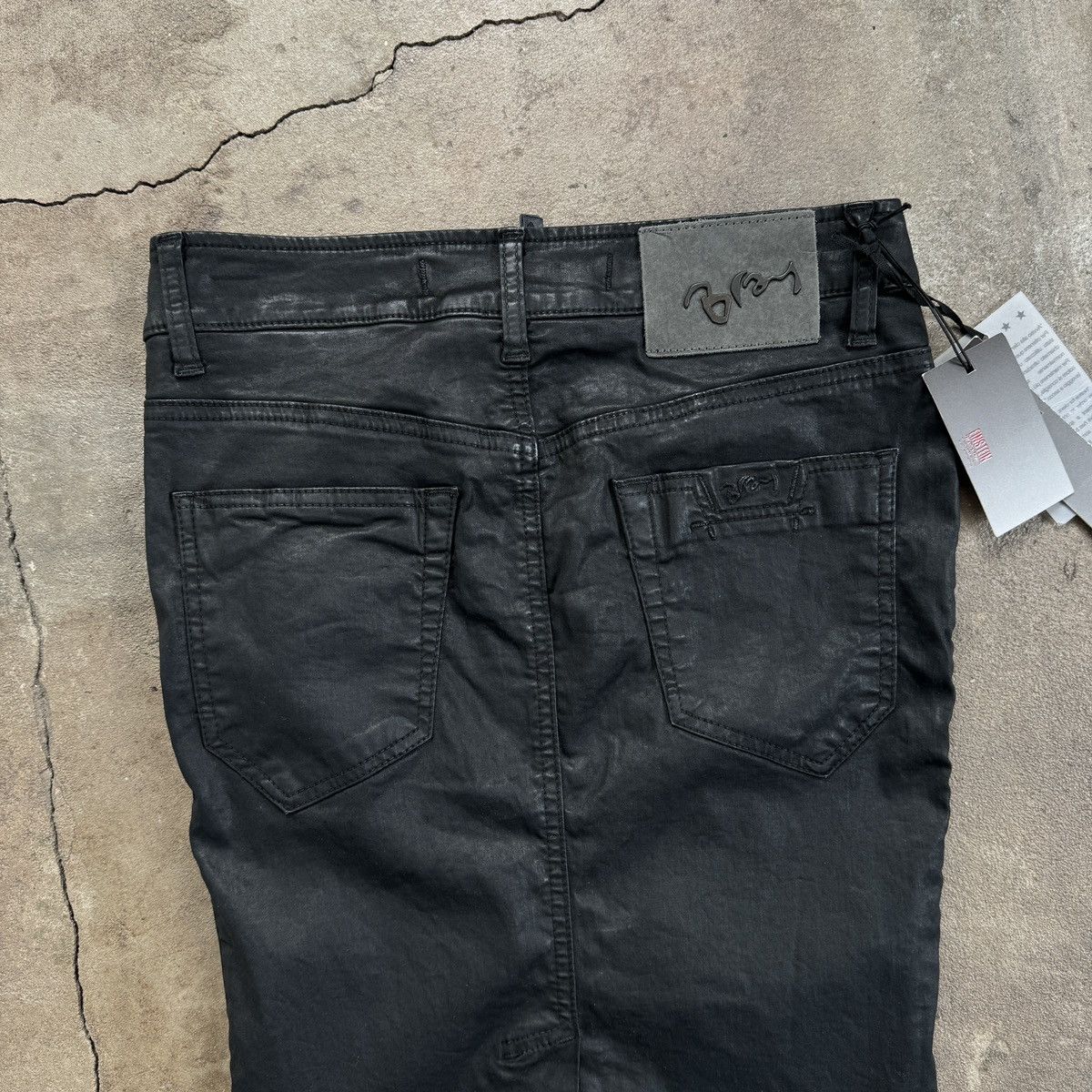 Seditionaries Bray Steve Alan Avant-Garde Wax Zip Skirt Size 27" / US 4 / IT 40 - 7 Thumbnail