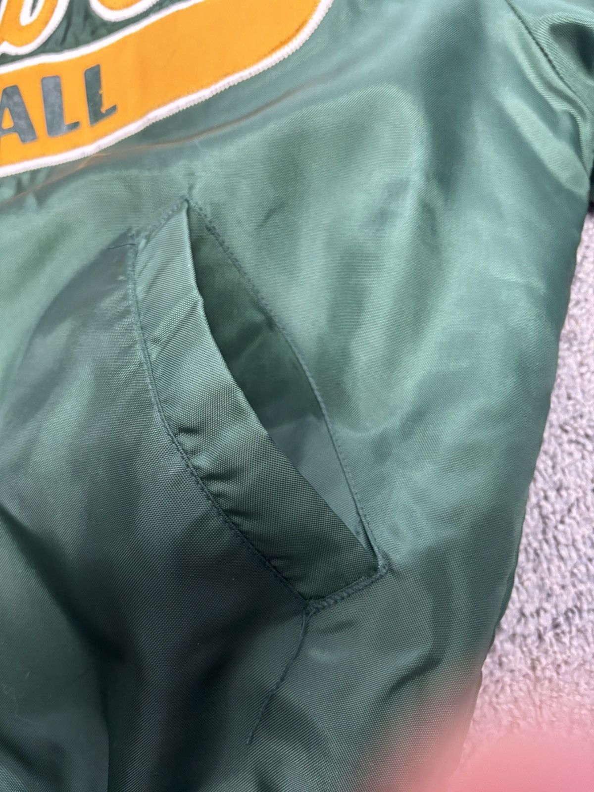 Vintage Vintage 80s Chalk Line Local Baseball Satin Spellout Jacket Size US M / EU 48-50 / 2 - 2 Thumbnail