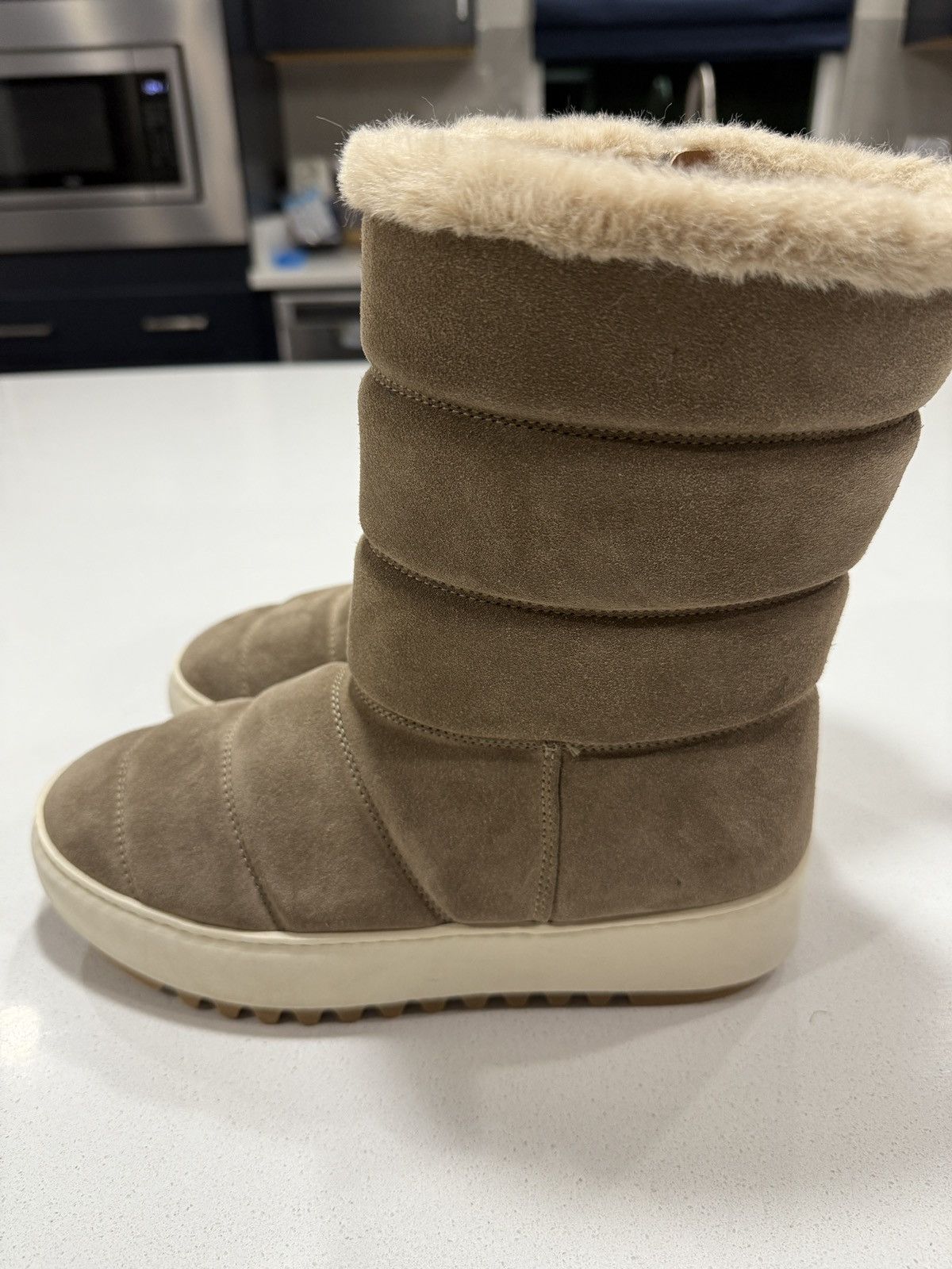 Aquatalia Aquatalia Alcee Faux Fur Lined Platform Boots Brown Size 8 Size US 8 / IT 38 - 4 Thumbnail