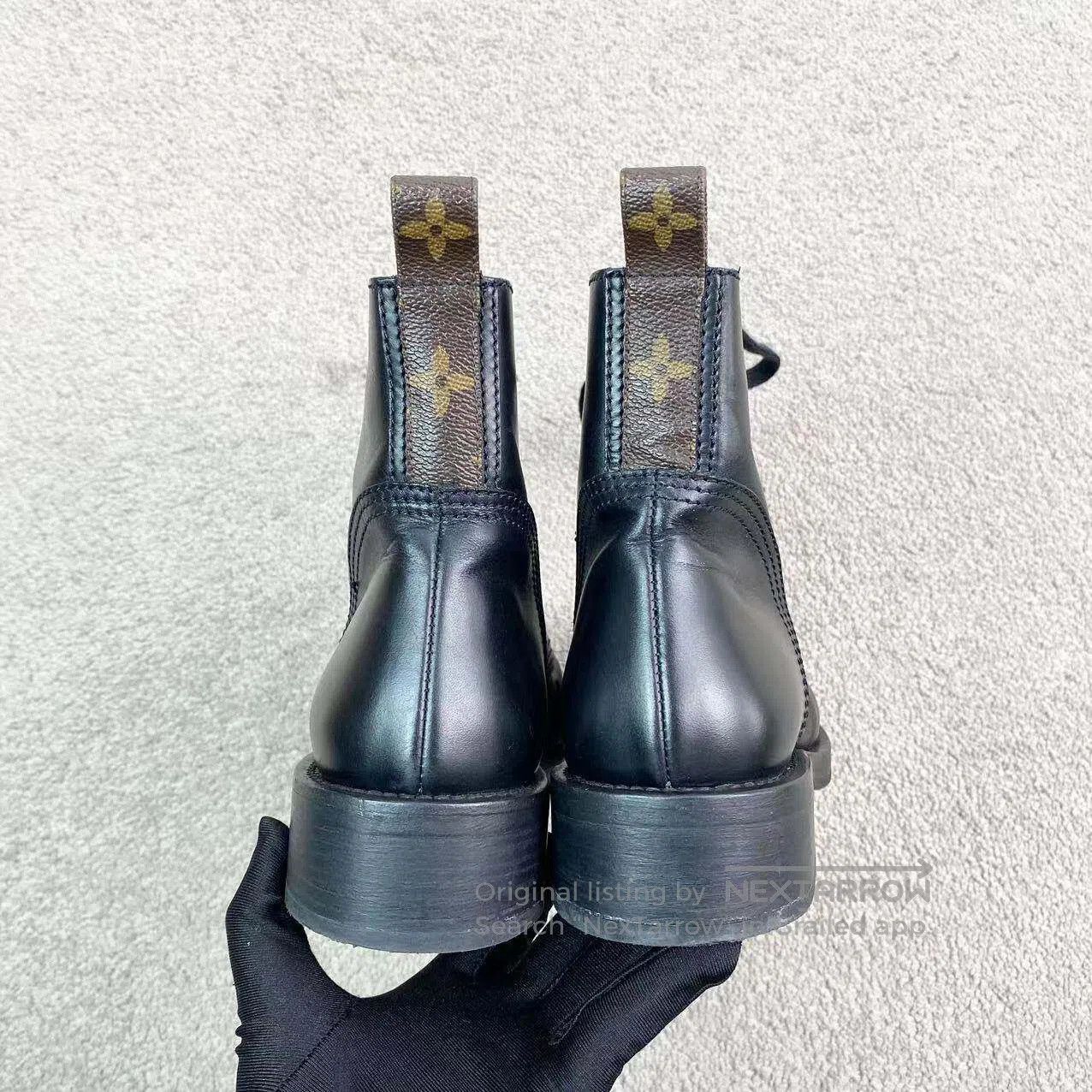 Louis Vuitton Louis Vuitton Round-toed booties with presbyoped heels| Size US 6.5 / IT 36.5 - 5 Thumbnail